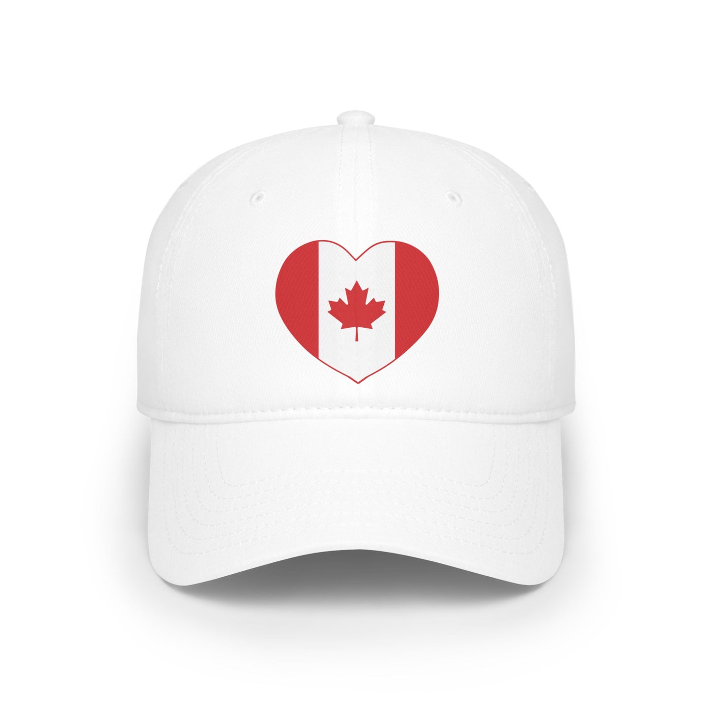 Canada Flag Heart Baseball Cap