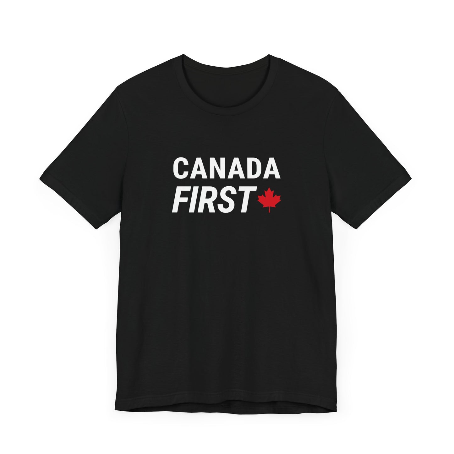 Canada First Maple Leaf Shirt Black