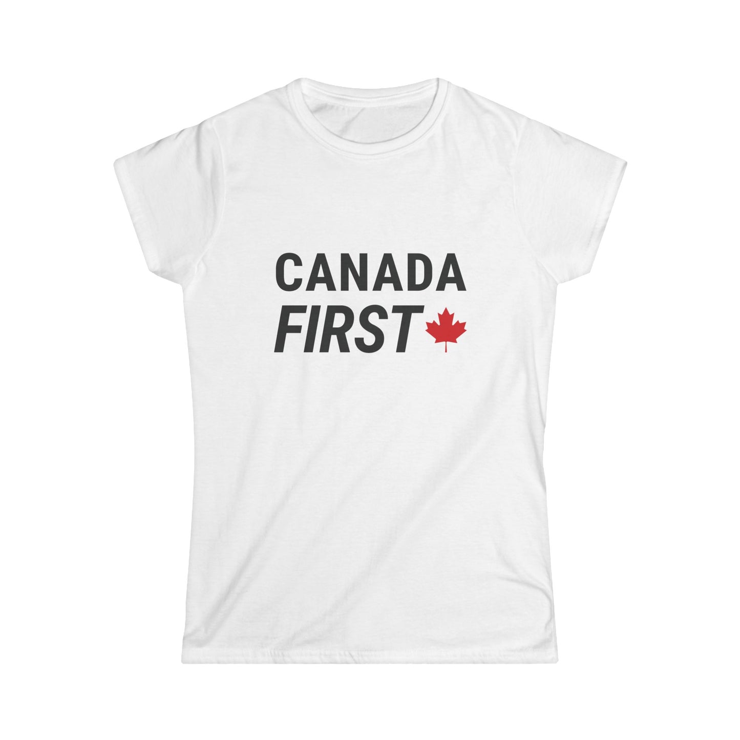 Canada First Maple Leaf Women Shirt White