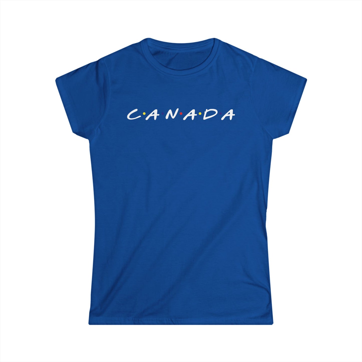Canada friends theme women's shirt blue