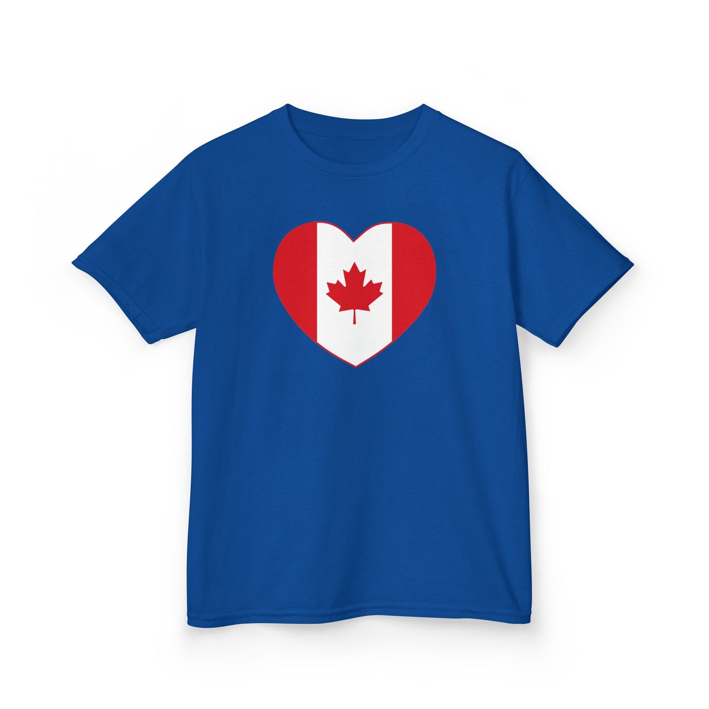 Canada Heart Kid Shirt Blue
