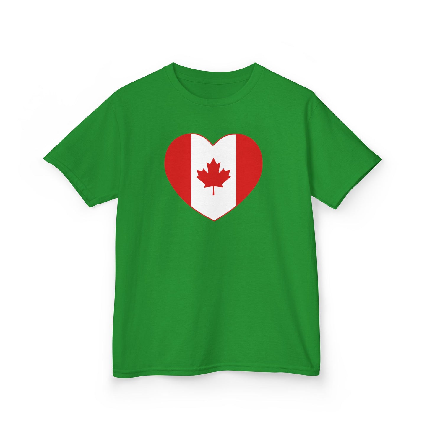 Canada Heart Kid Shirt Green