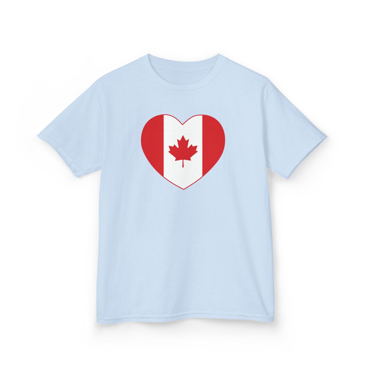 Canada Heart Kid Shirt Light Blue