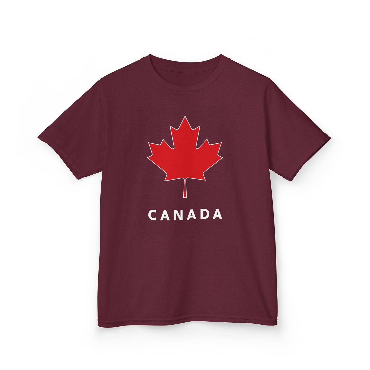 Canada Maple Leaf Kid Shirt Maroon