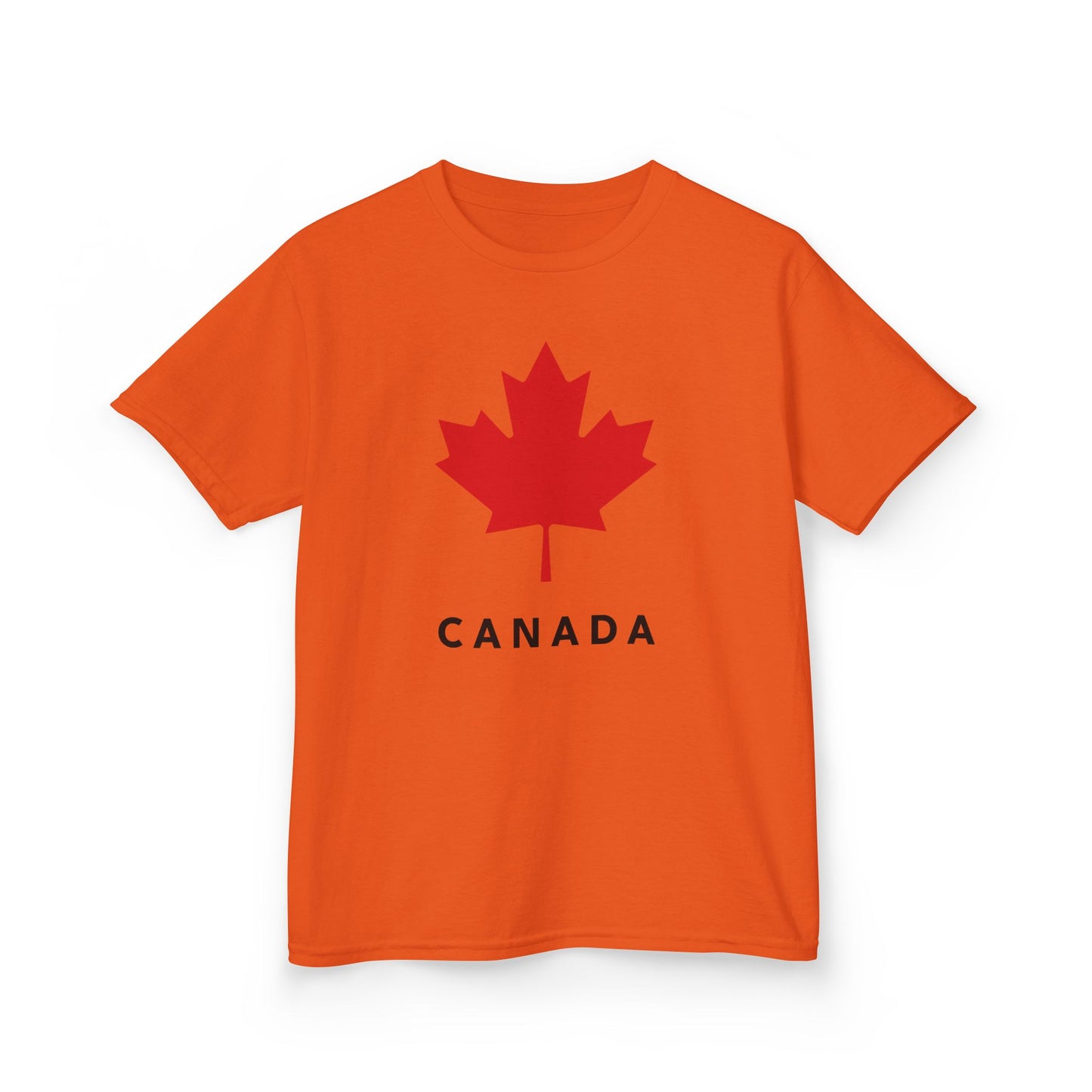 Canada Maple Leaf Kid Shirt Orange