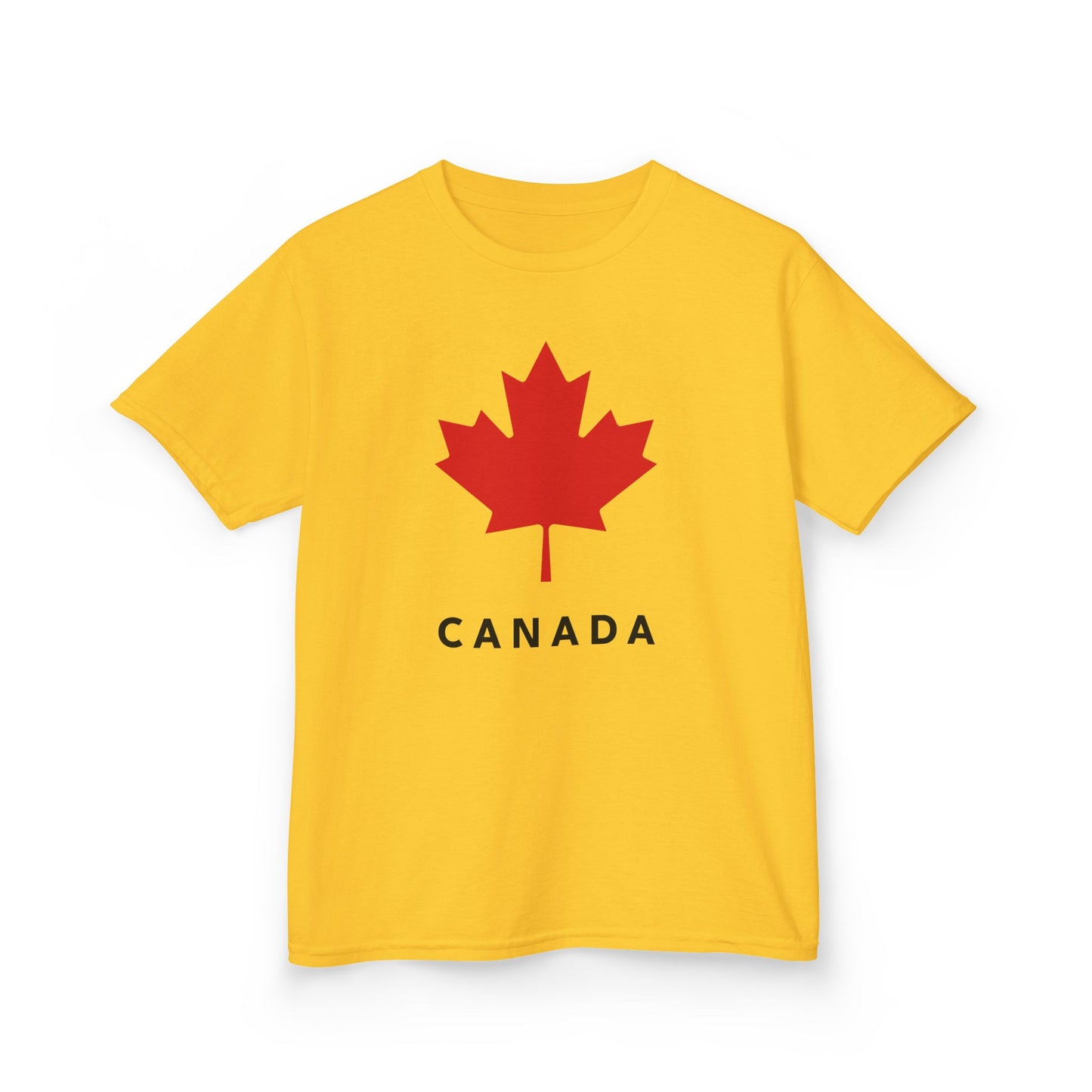 Canada Maple Leaf Kid Shirt Yellow