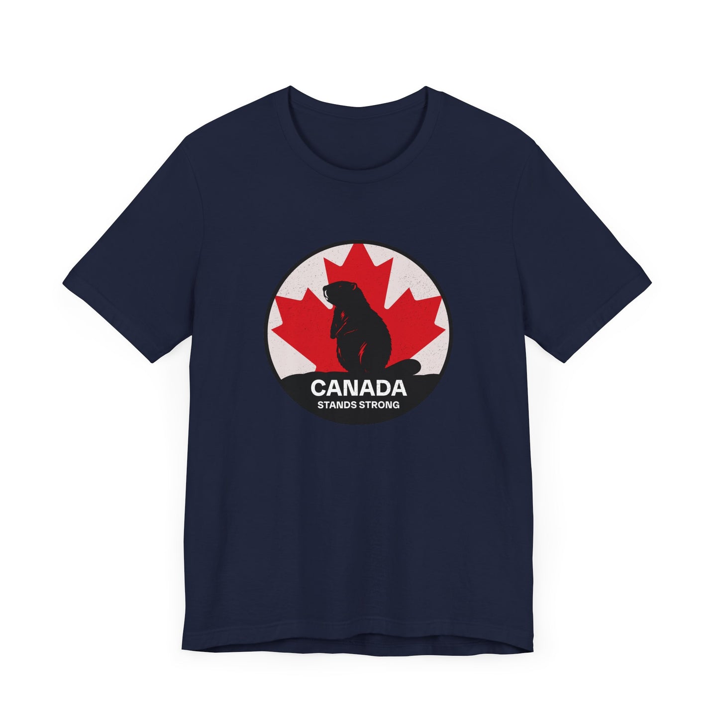 Canada Stands Strong Beaver Shirt Navy