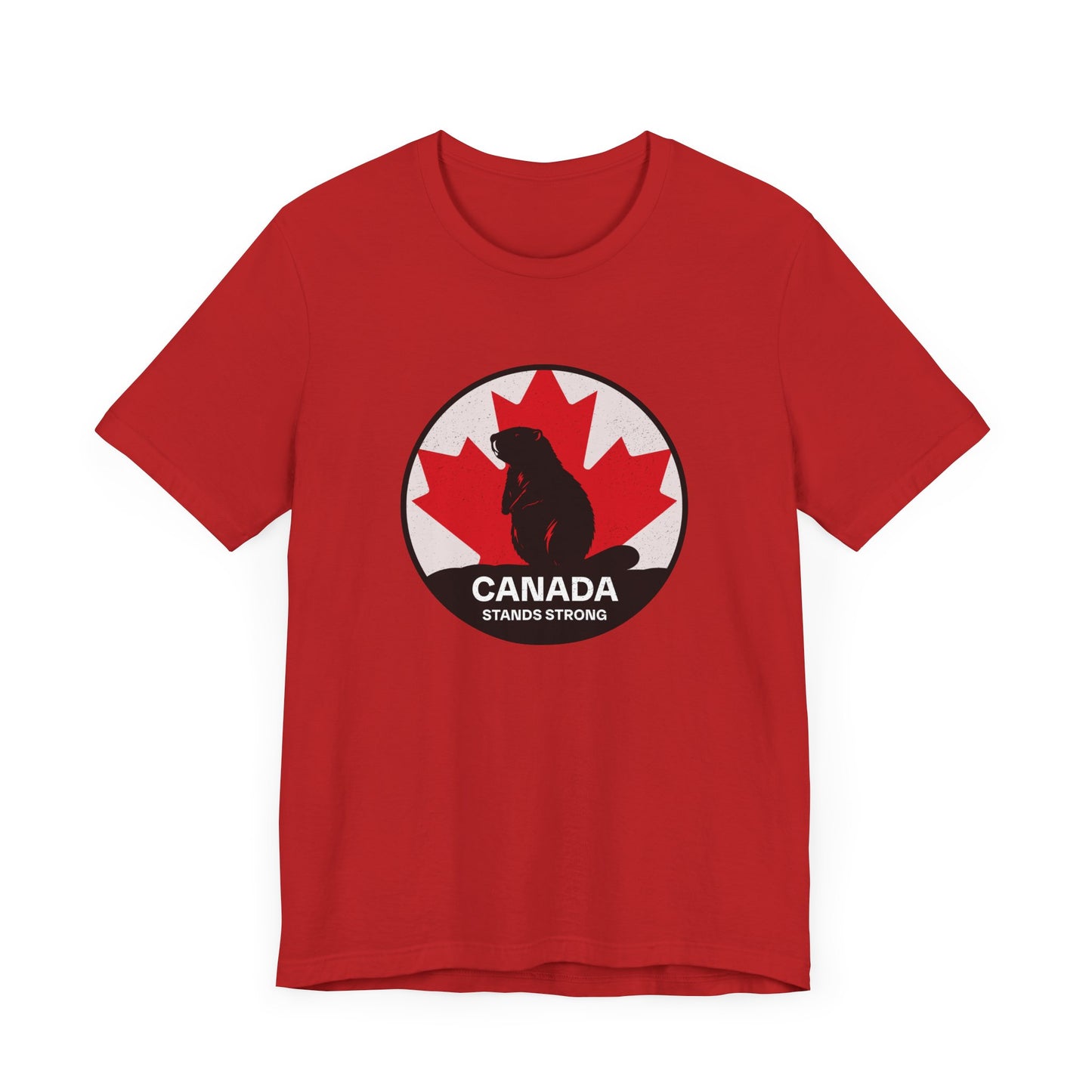 Canada Stands Strong Beaver Shirt Red