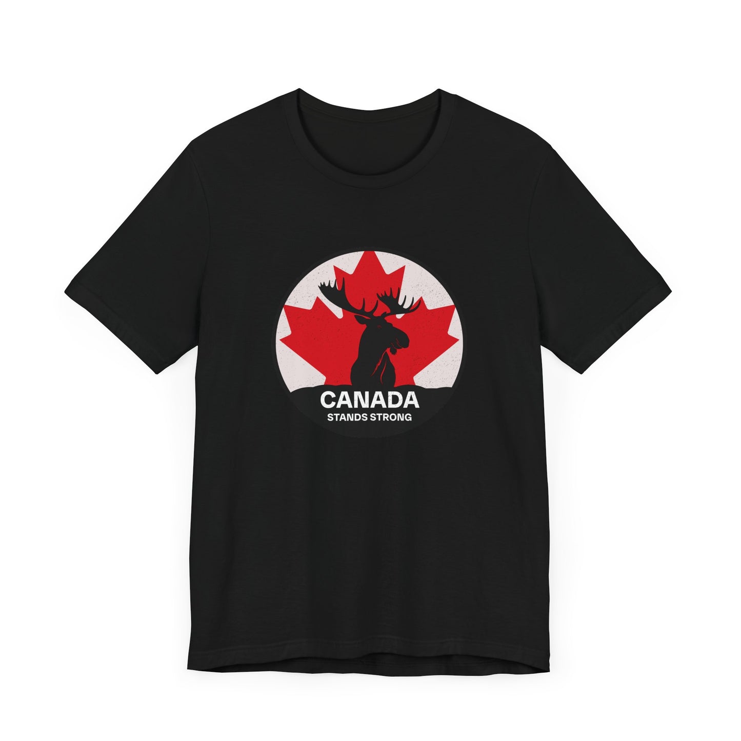 Canada Stands Strong Moose Shirt Black