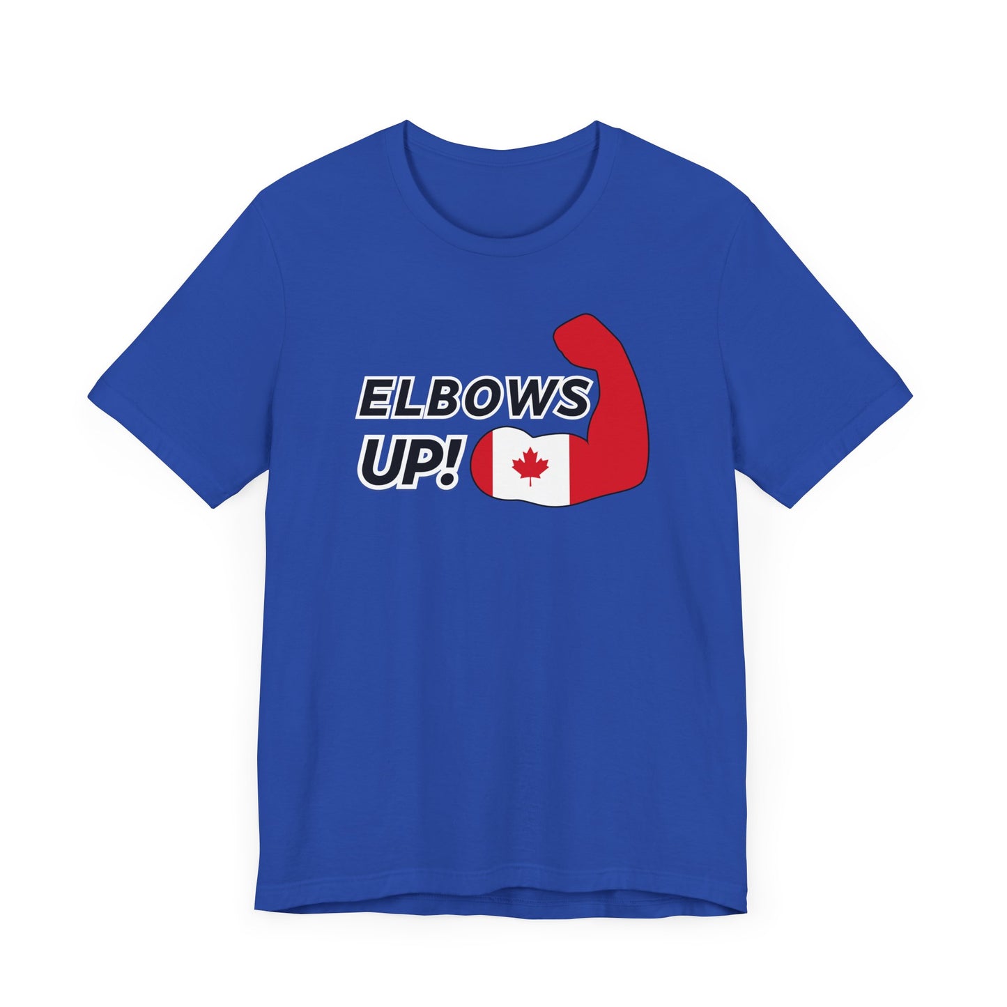 Elbows Up Canadian Power Shirt Blue