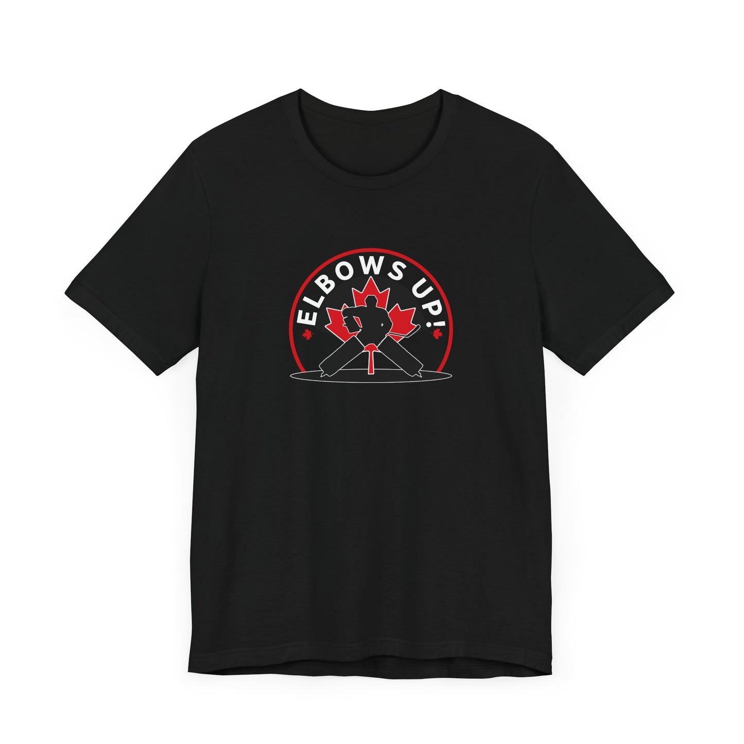 Elbows Up Hockey Shirt Black
