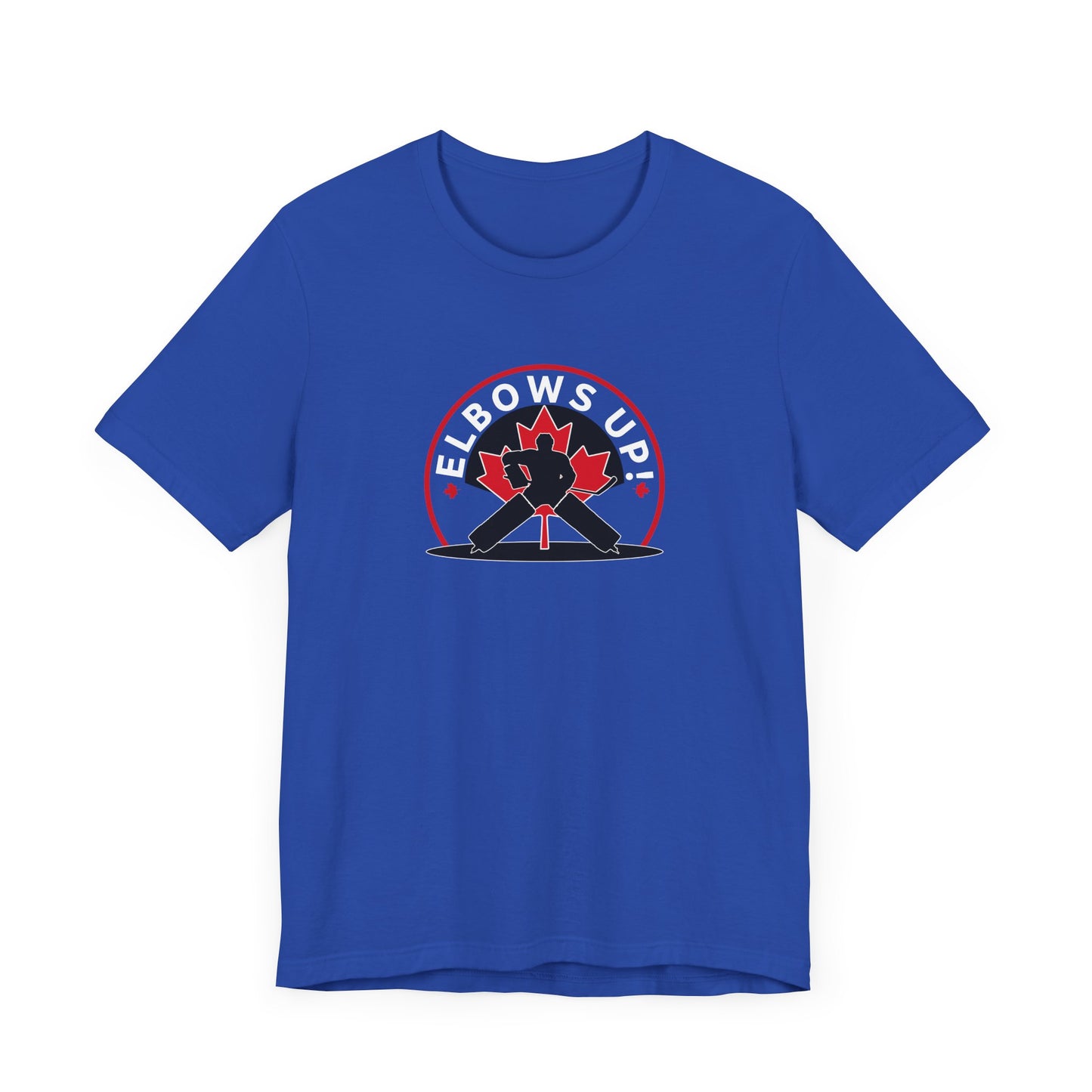 Elbows Up Hockey Shirt Blue