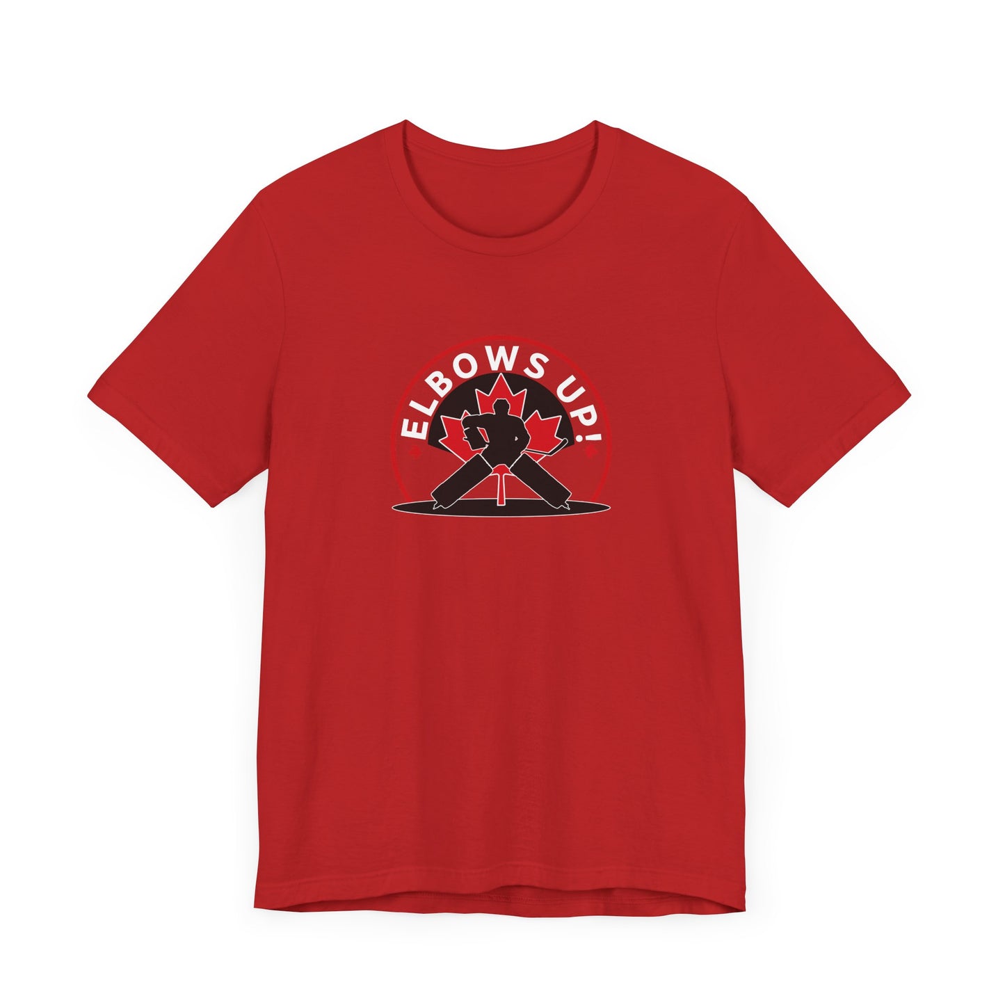 Elbows Up Hockey Shirt Red