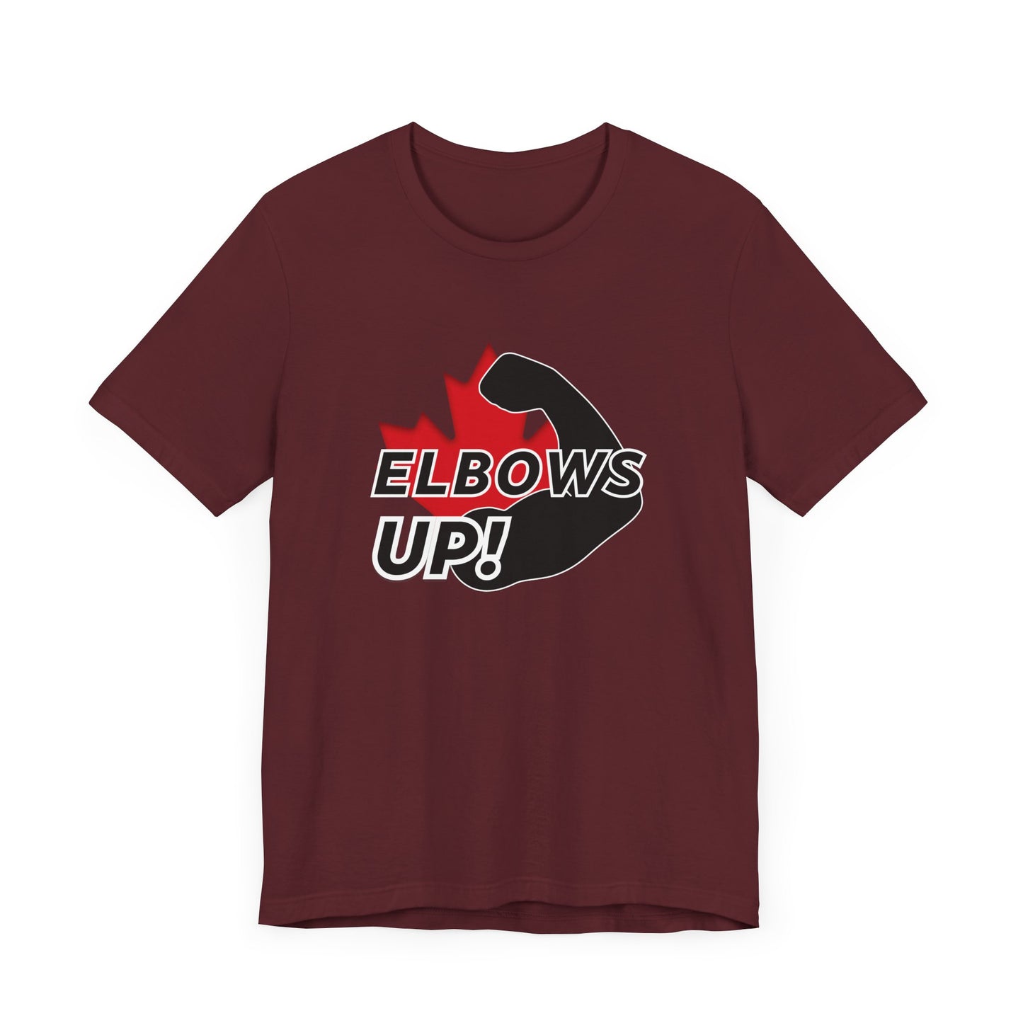 Elbows Up Shirt Maroon