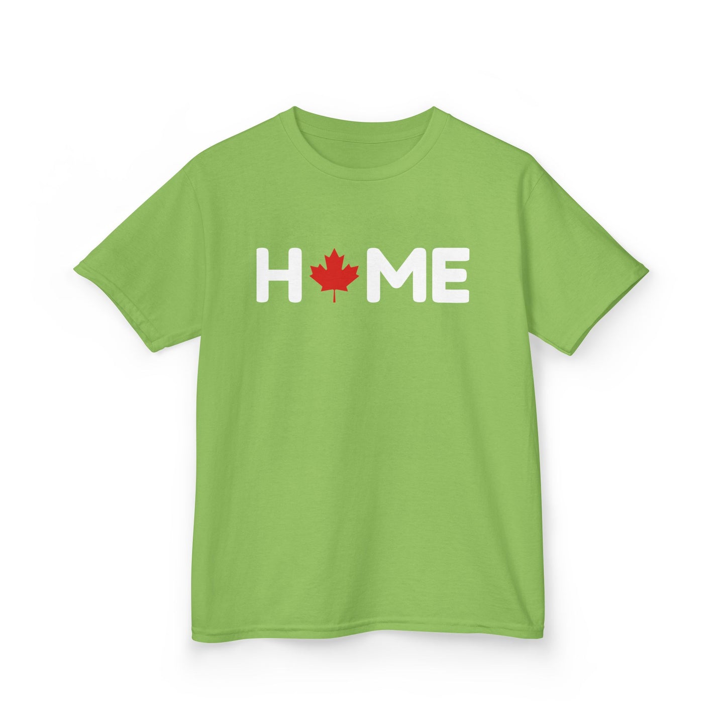Home Maple Leaf Kid Shirt Light Green