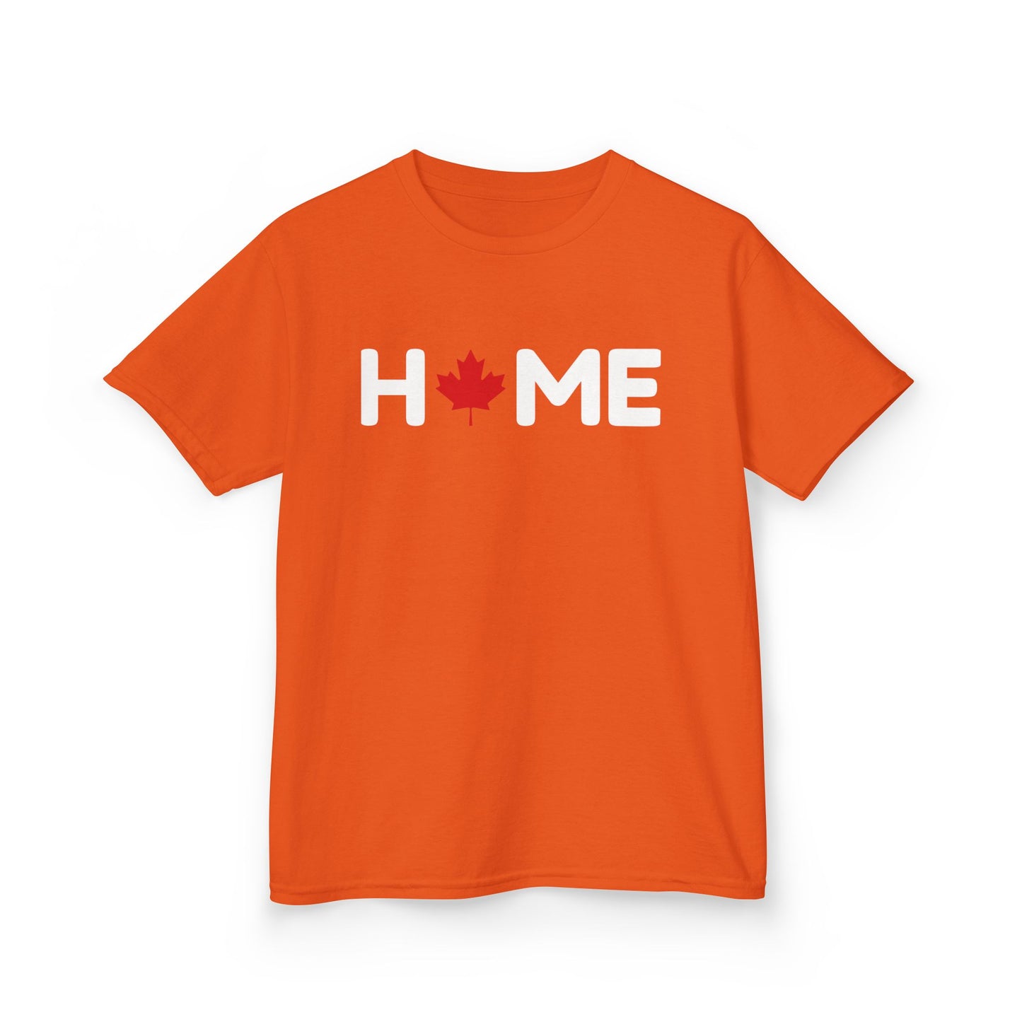Home Maple Leaf Kid Shirt Orange