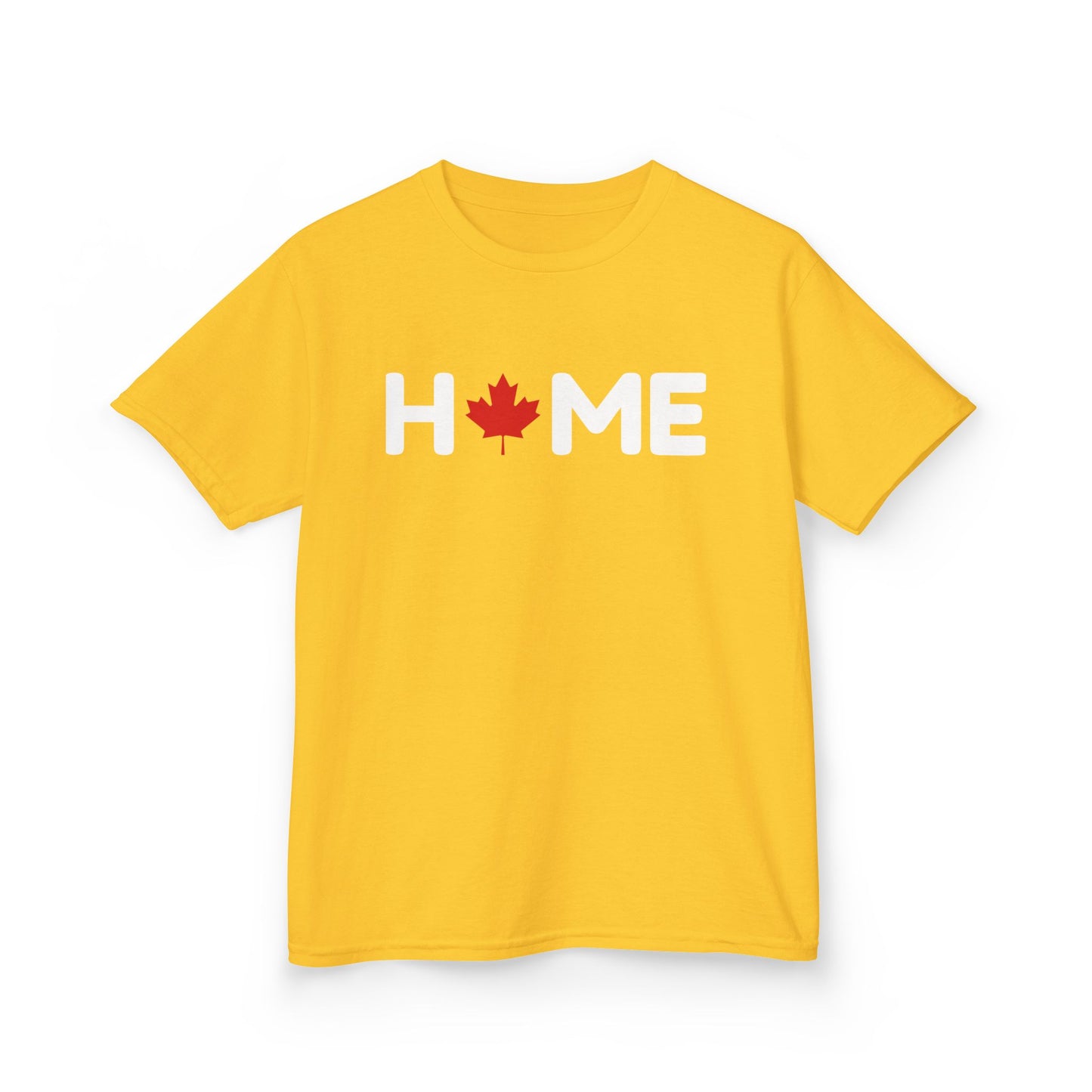 Home Maple Leaf Kid Shirt Yellow