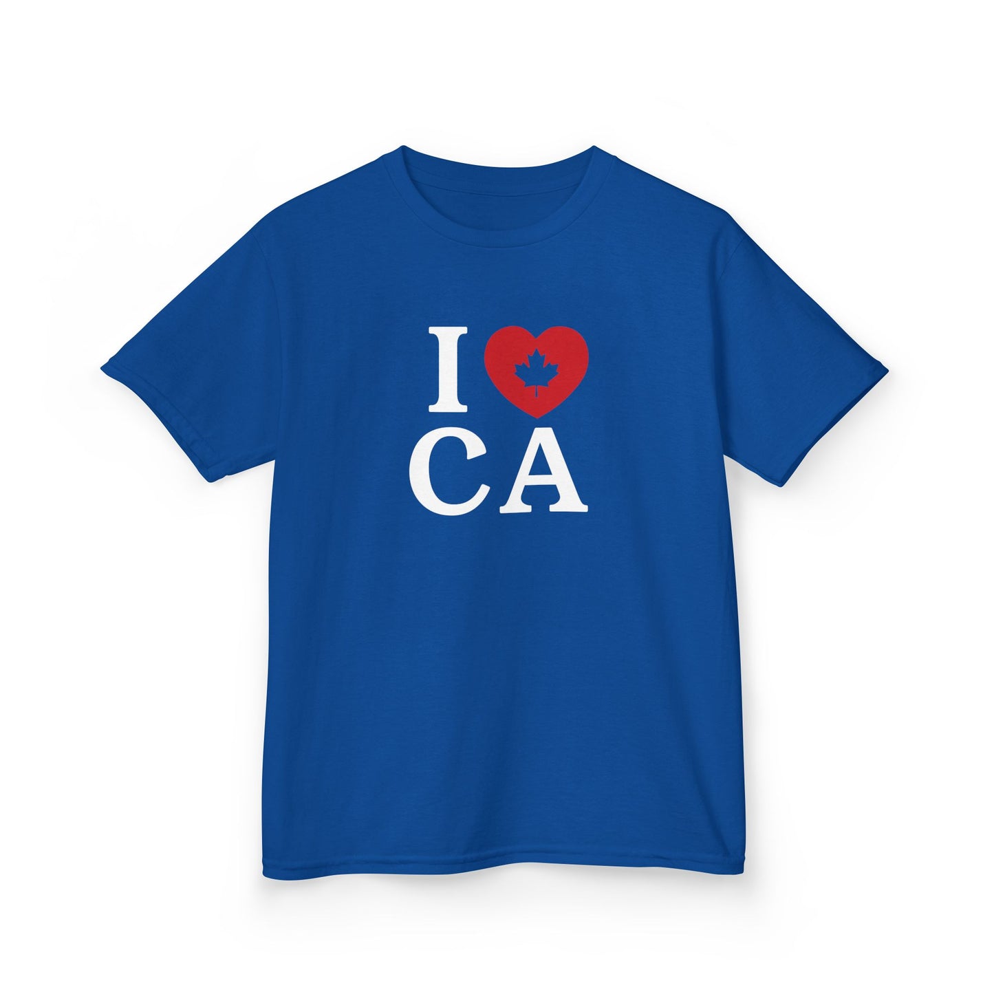 I Love Canada Kid Shirt Blue