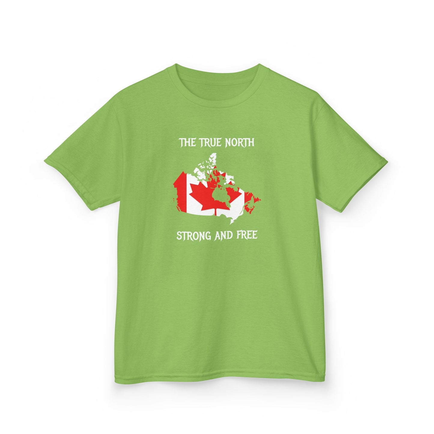The True North Strong and Free Kid Shirt Light Green