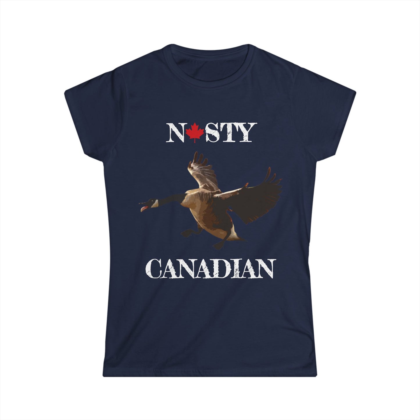 nasty Canadian women's shirt navy
