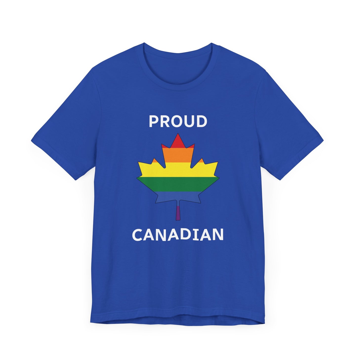 proud canadian maple leaf shirt blue