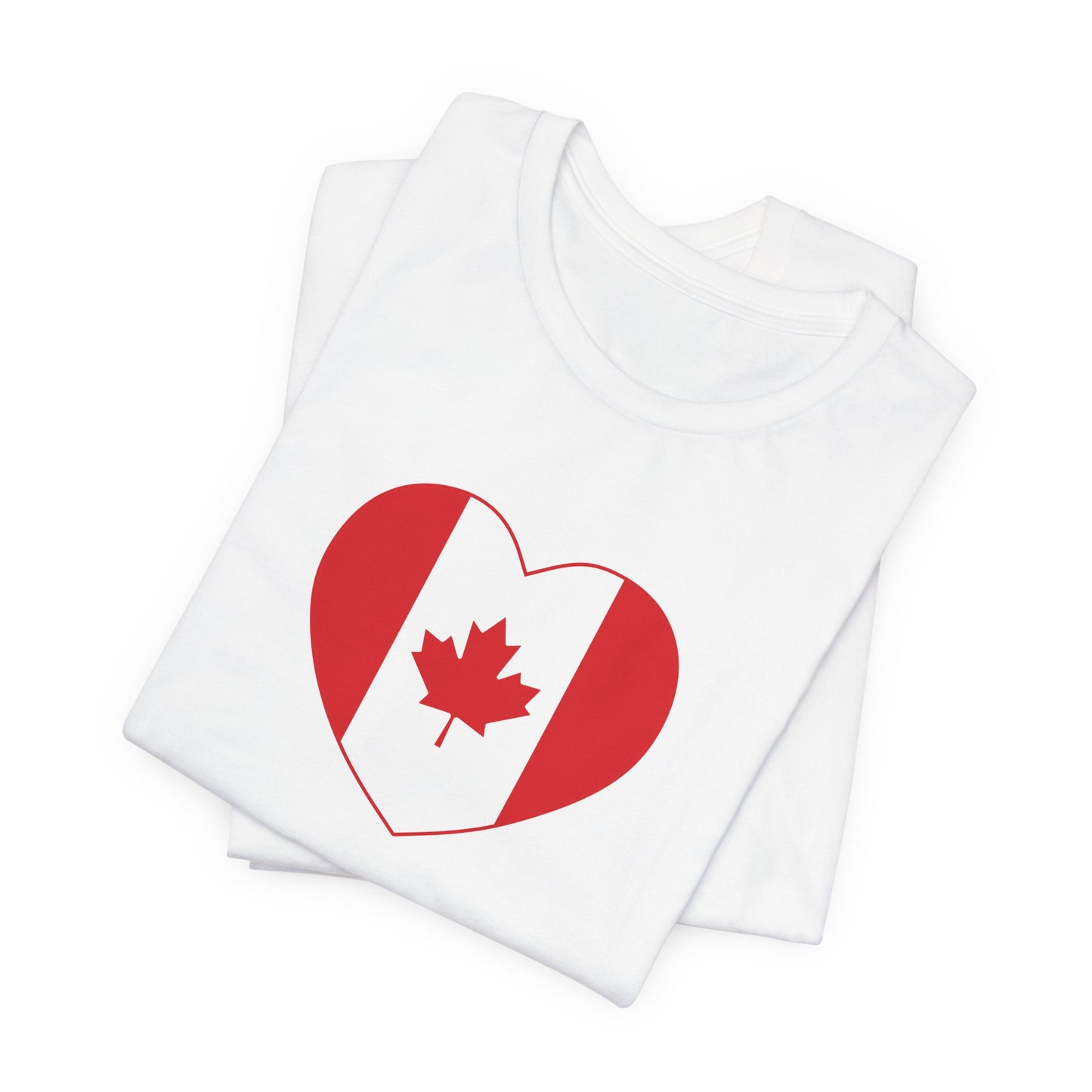 Canada Flag Heart T-Shirt
