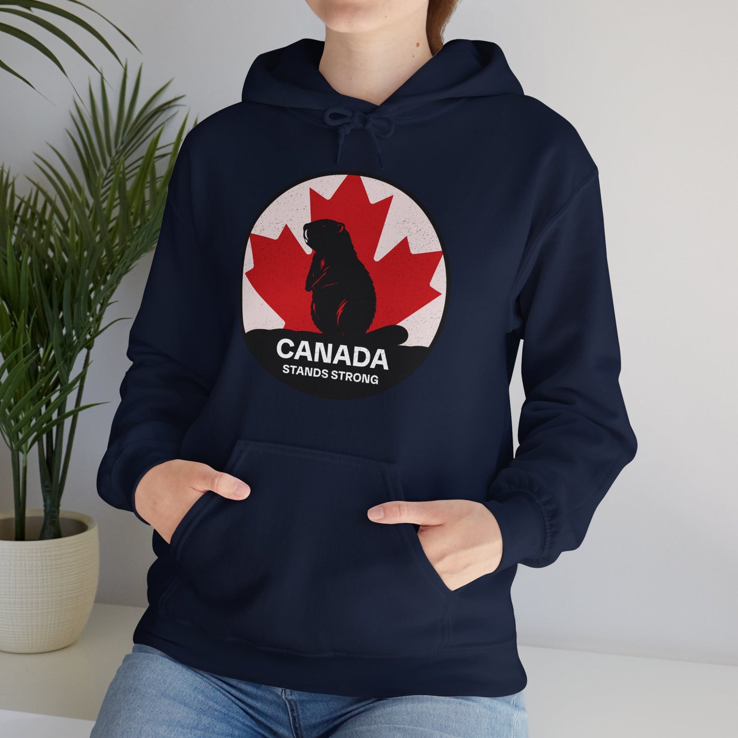 Canada Stands Strong Beaver Hoodie | Unisex