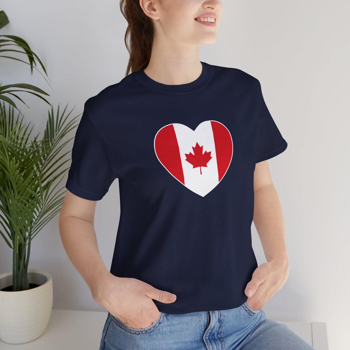 Canada Flag Heart T-Shirt