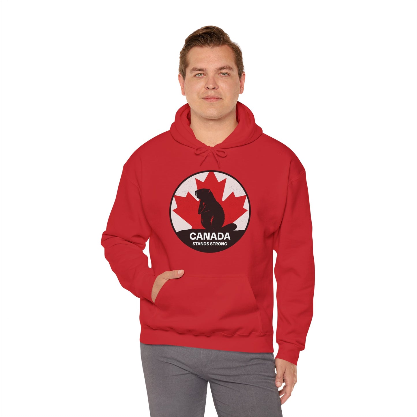 Canada Stands Strong Beaver Hoodie | Unisex