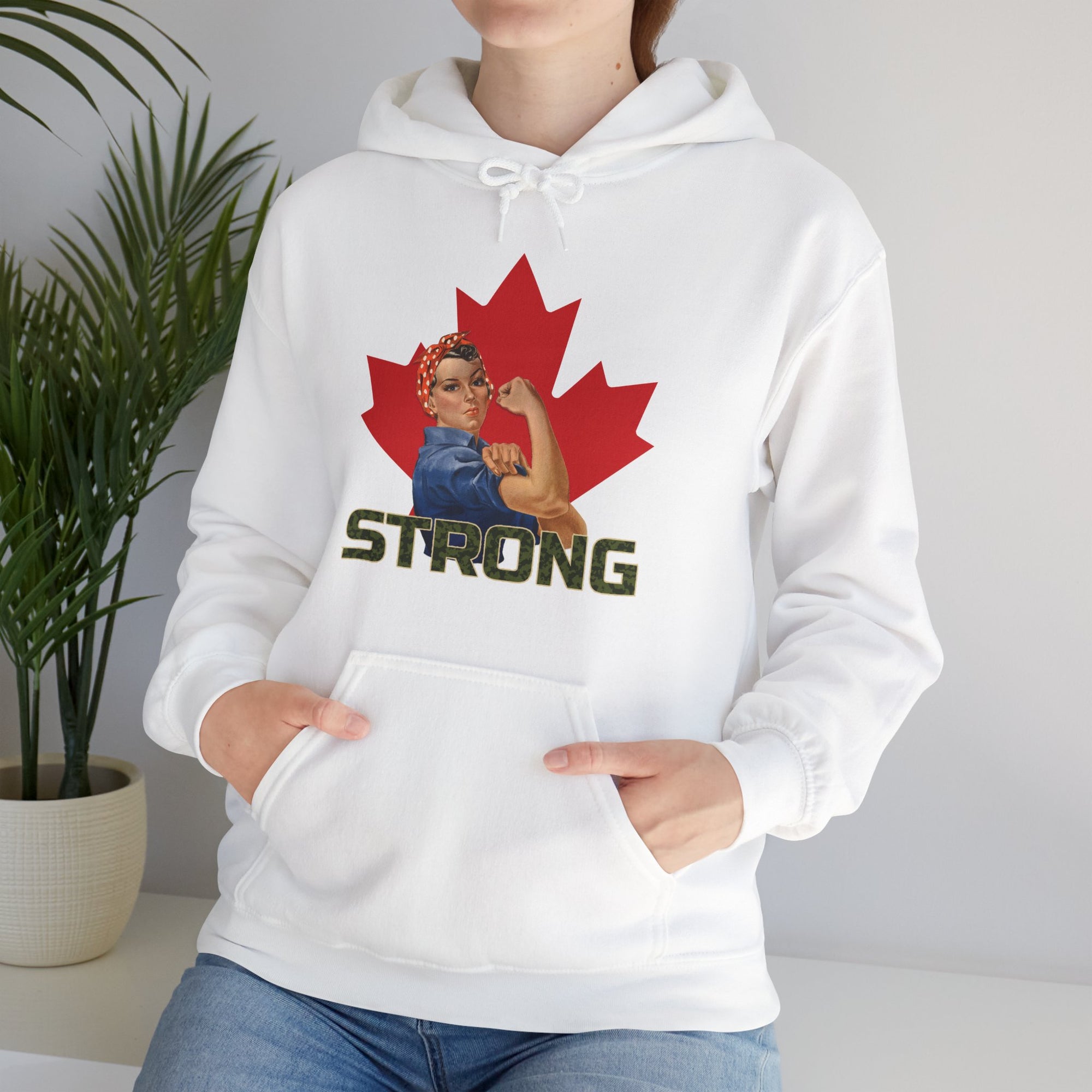 Canada Strong Woman Hoodie