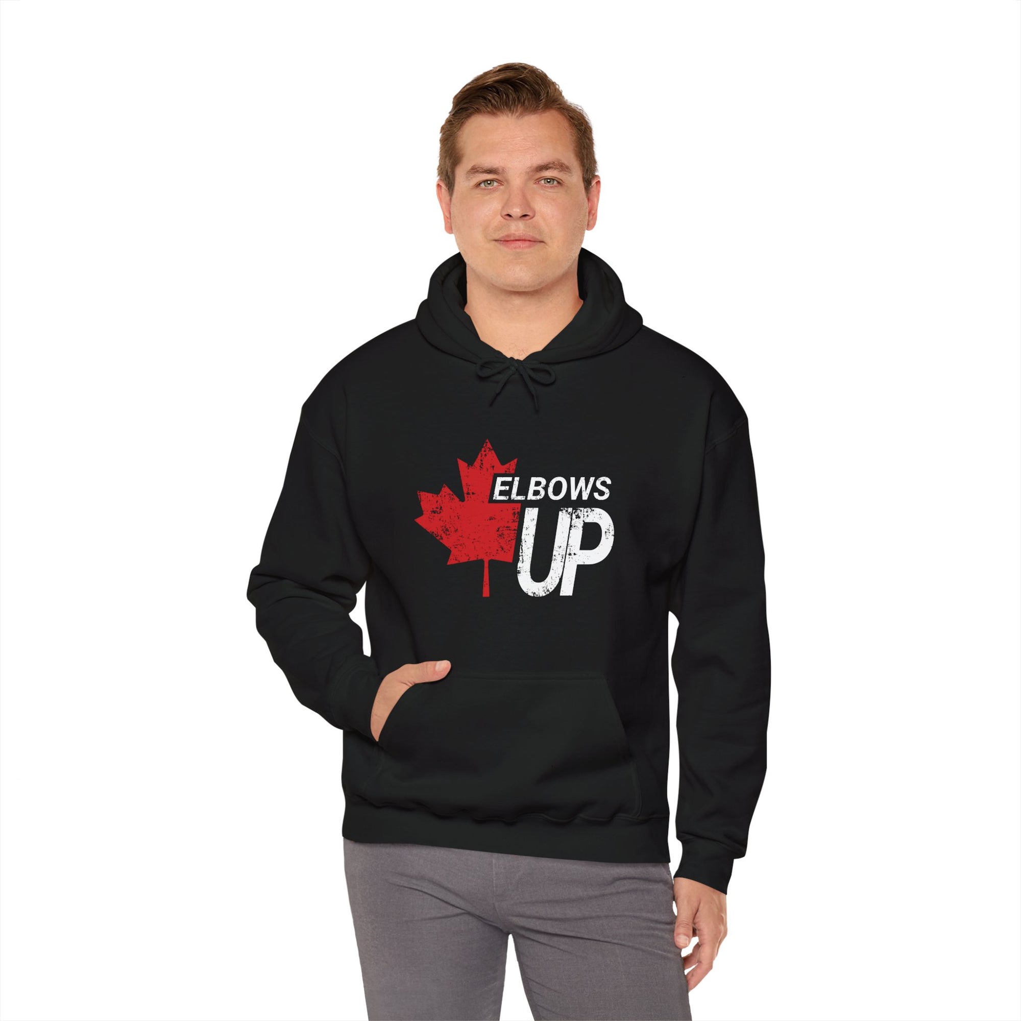 Elbows Up! (Maple Grunge) Hoodie