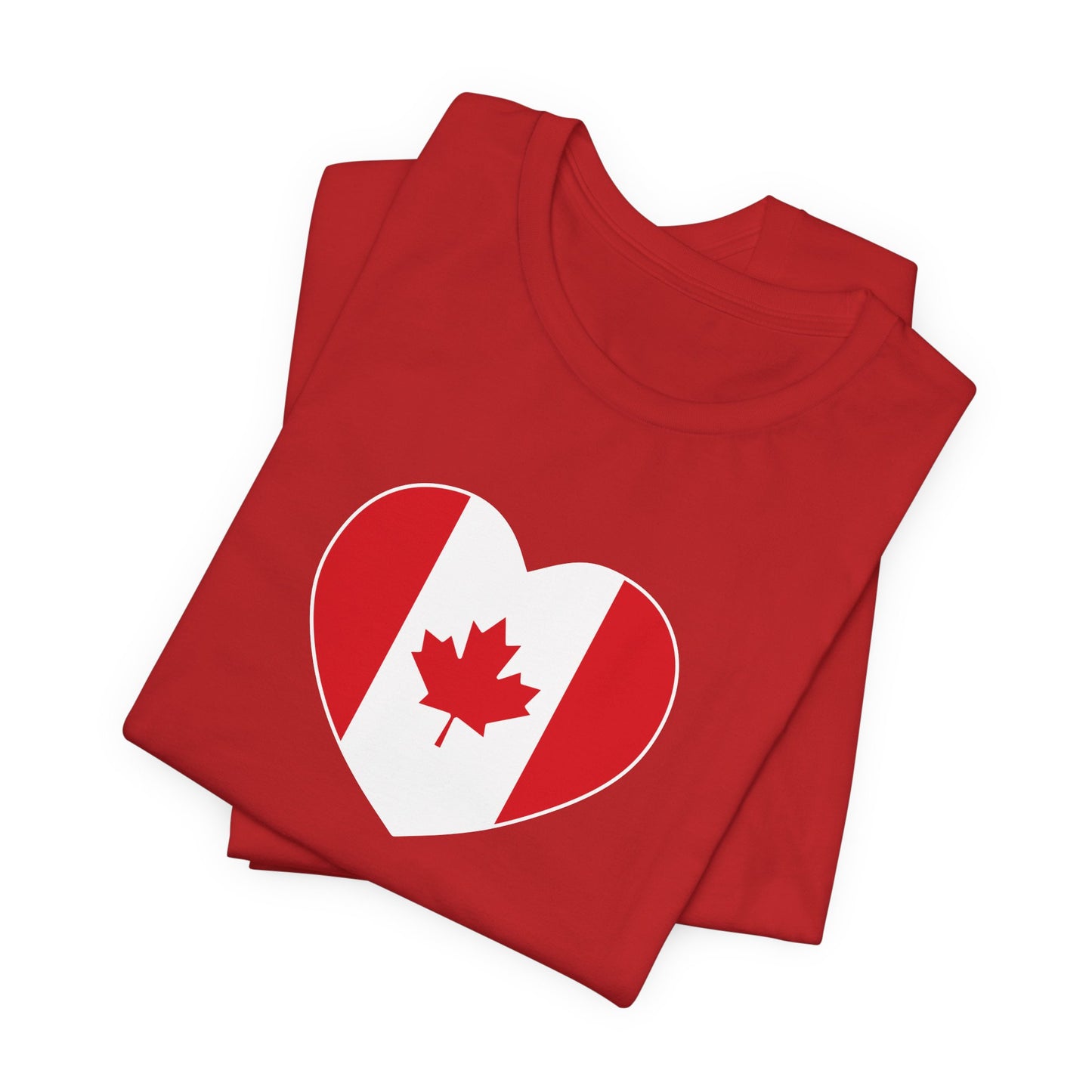 Canada Flag Heart T-Shirt