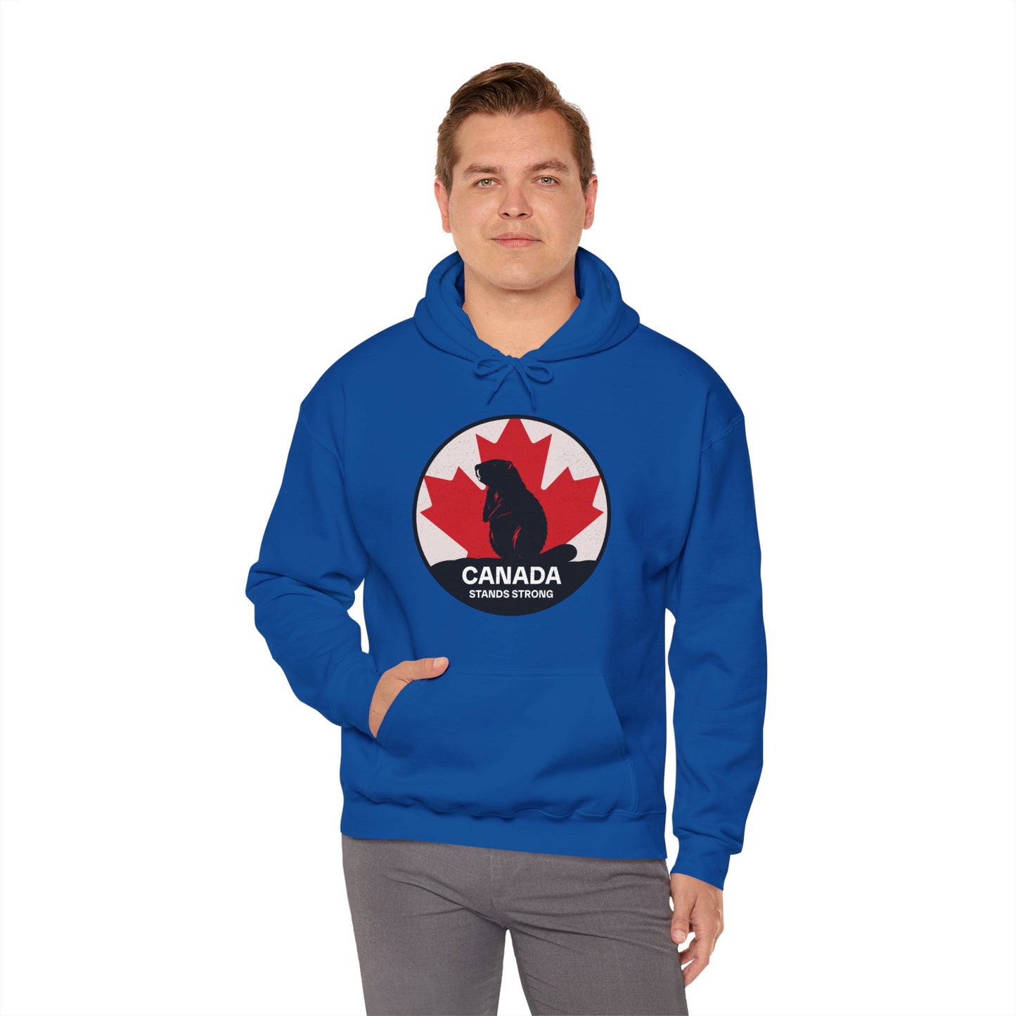 Canada Stands Strong Beaver Hoodie | Unisex