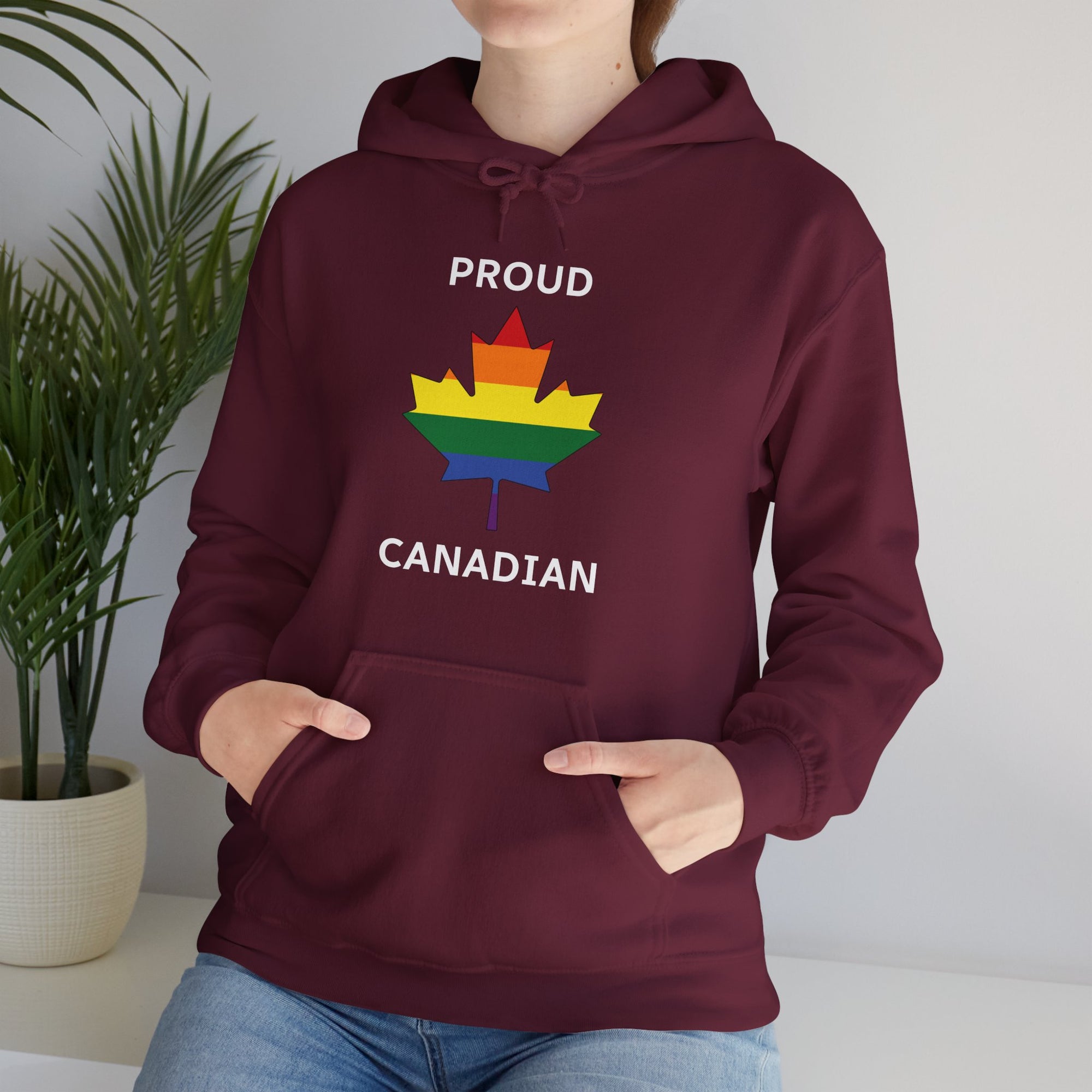 Proud Canadian Maple Leaf Hoodie
