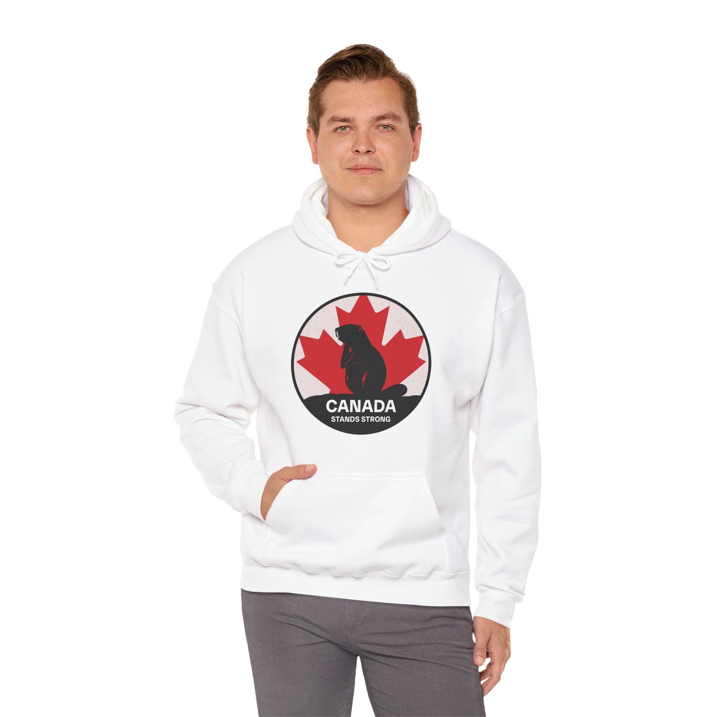 Canada Stands Strong Beaver Hoodie | Unisex