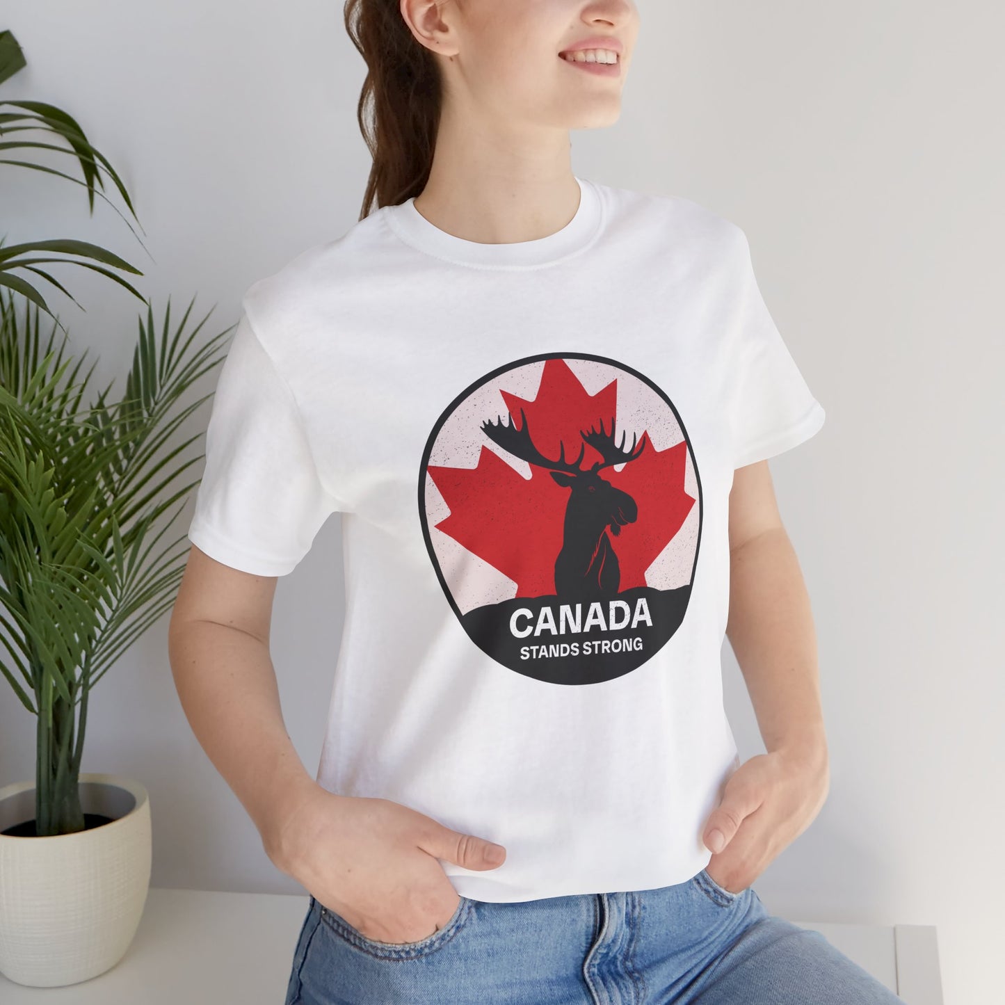 Canada Stands Strong (Moose) T-Shirt | Unisex