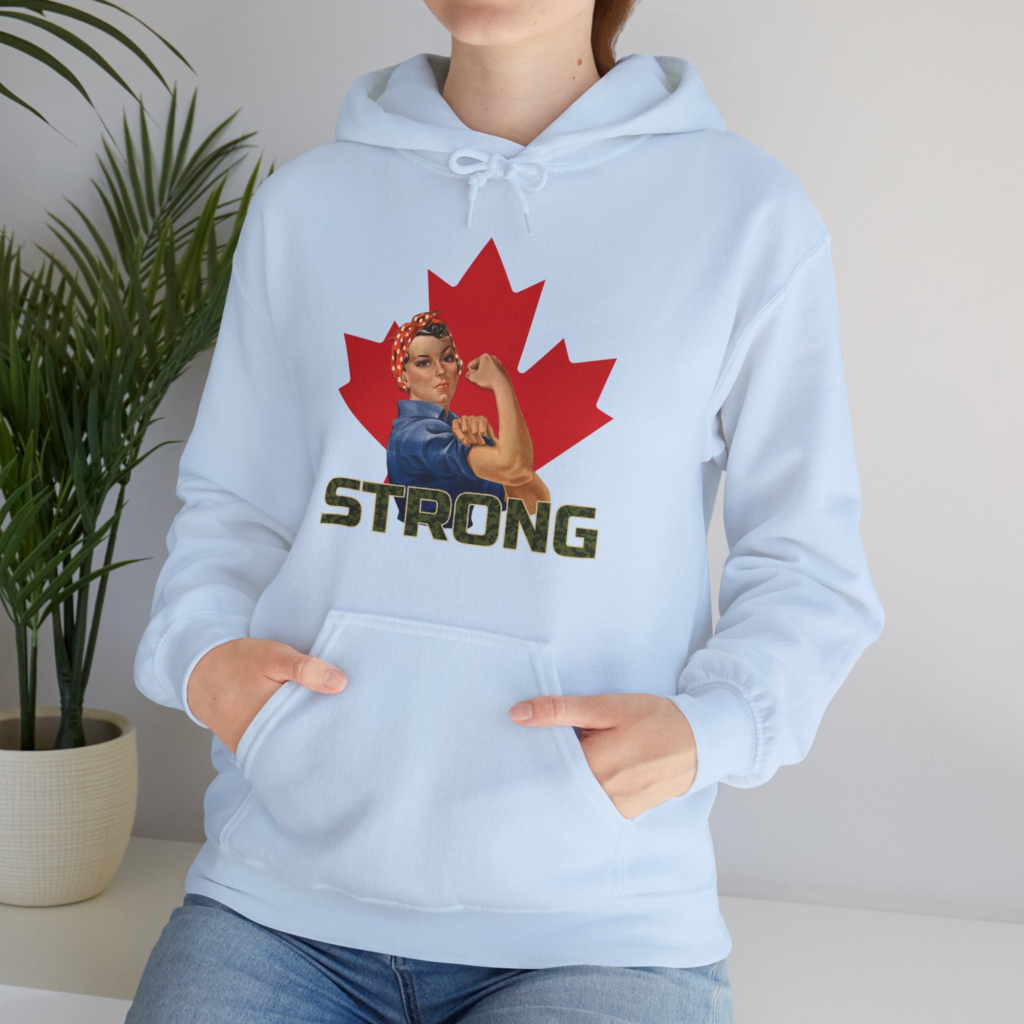 Canada Strong Woman Hoodie