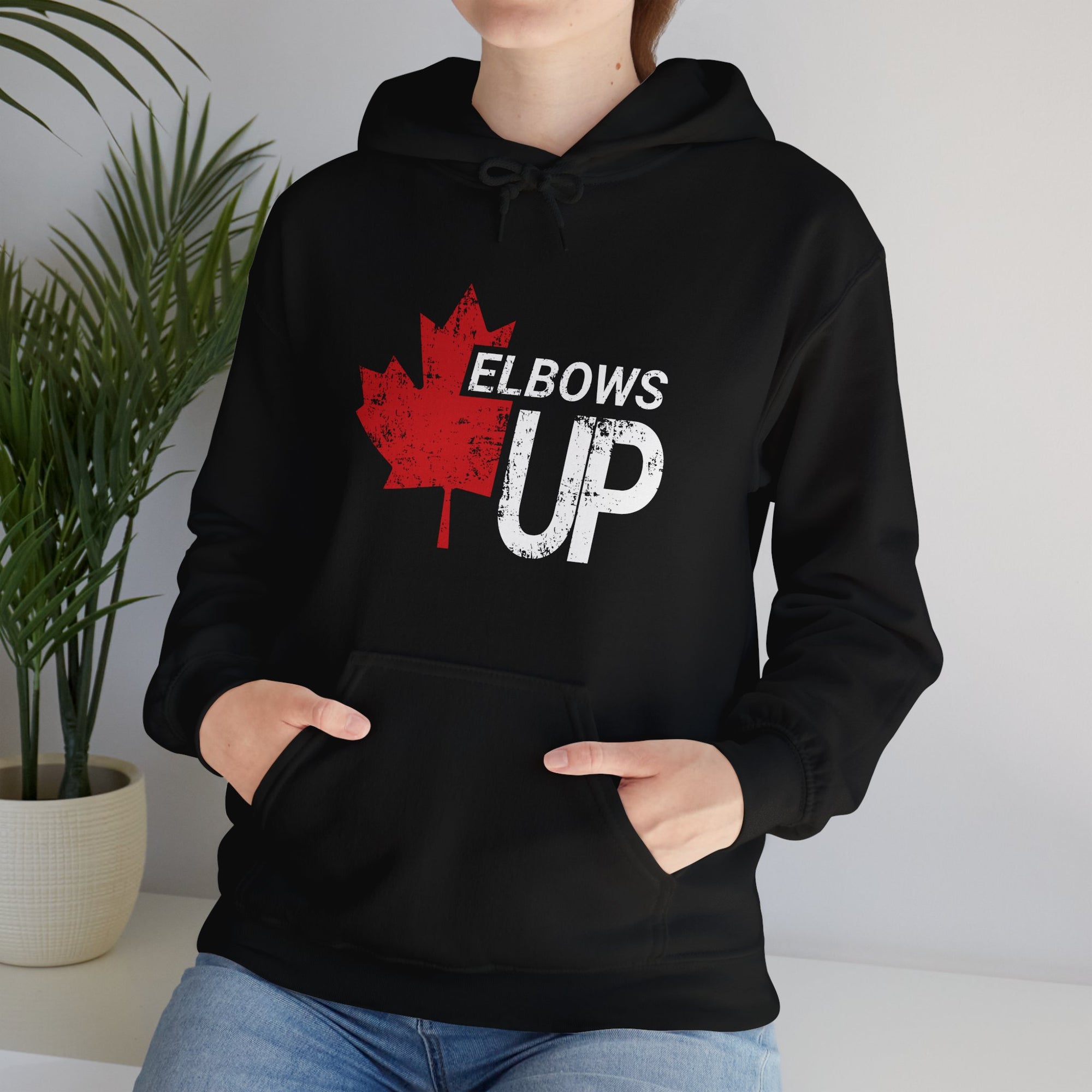 Elbows Up! (Maple Grunge) Hoodie
