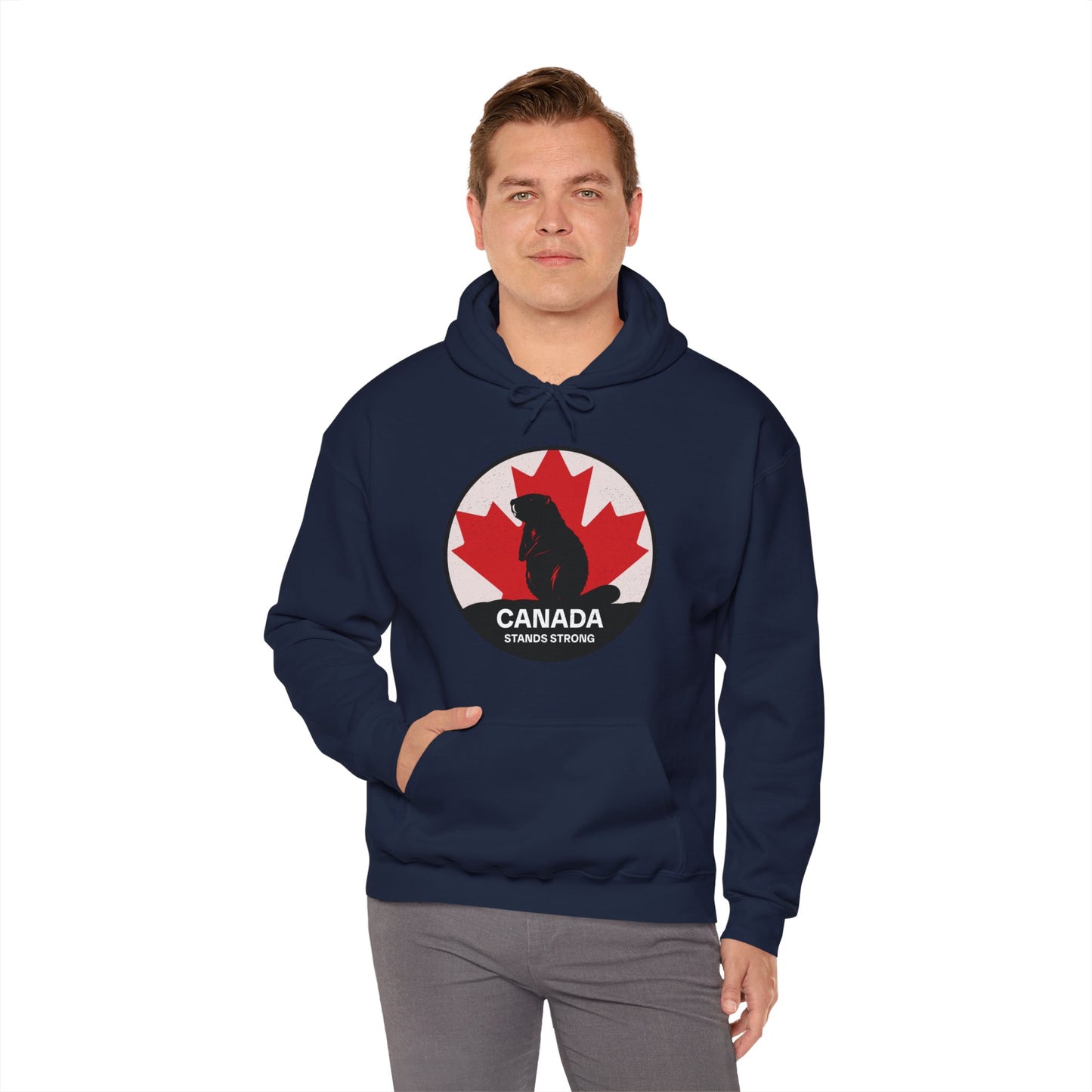 Canada Stands Strong Beaver Hoodie | Unisex