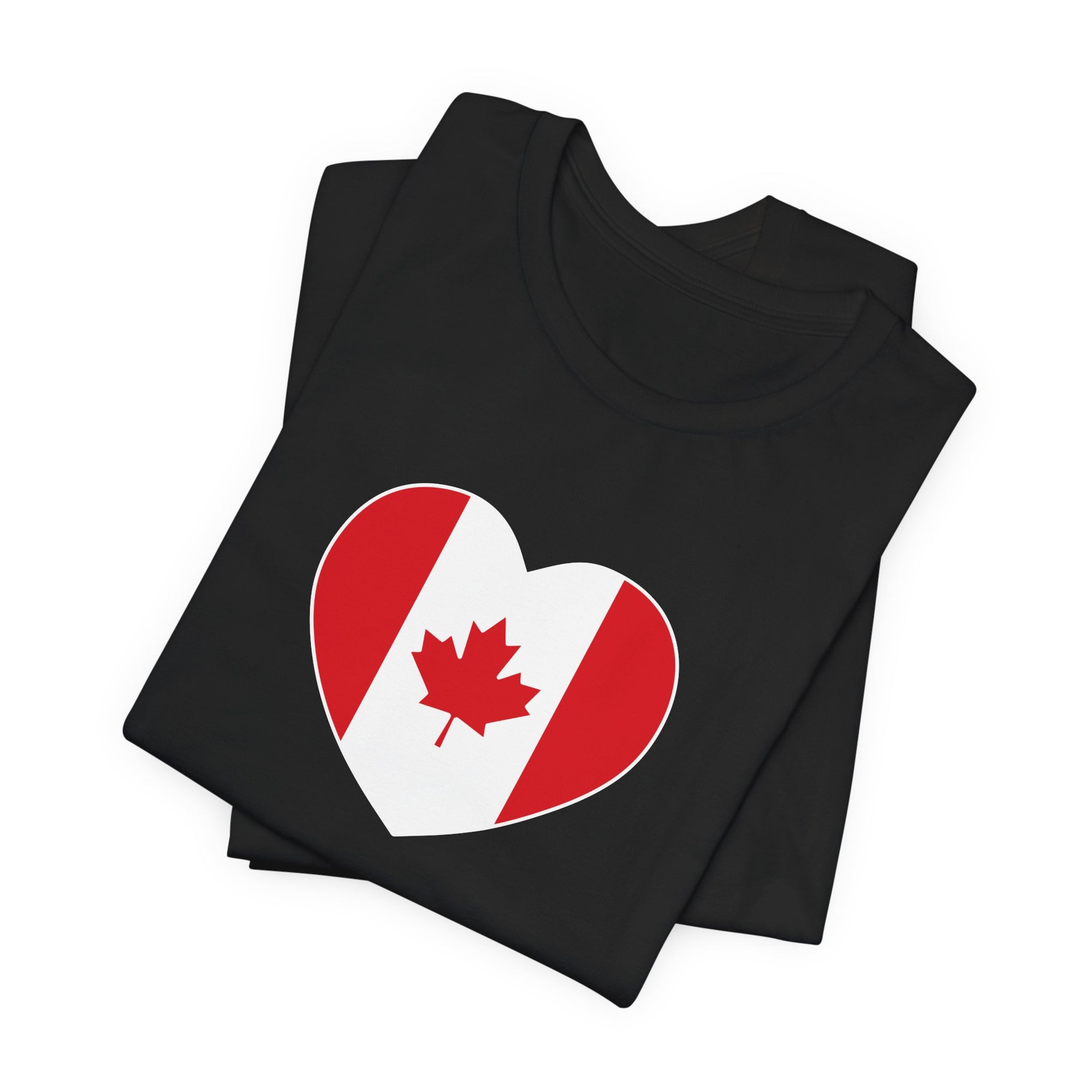 Canada Flag Heart T-Shirt