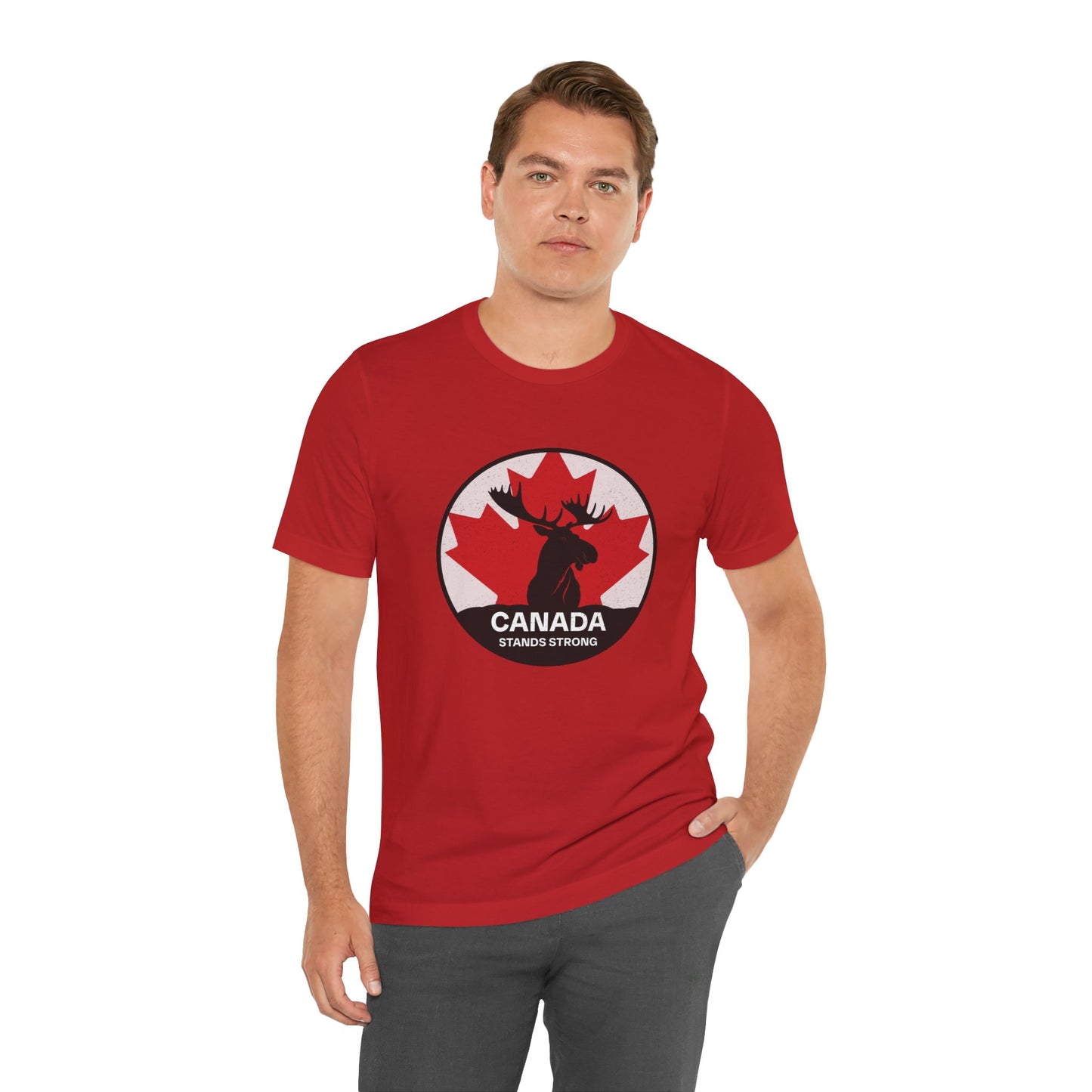 Canada Stands Strong (Moose) T-Shirt | Unisex