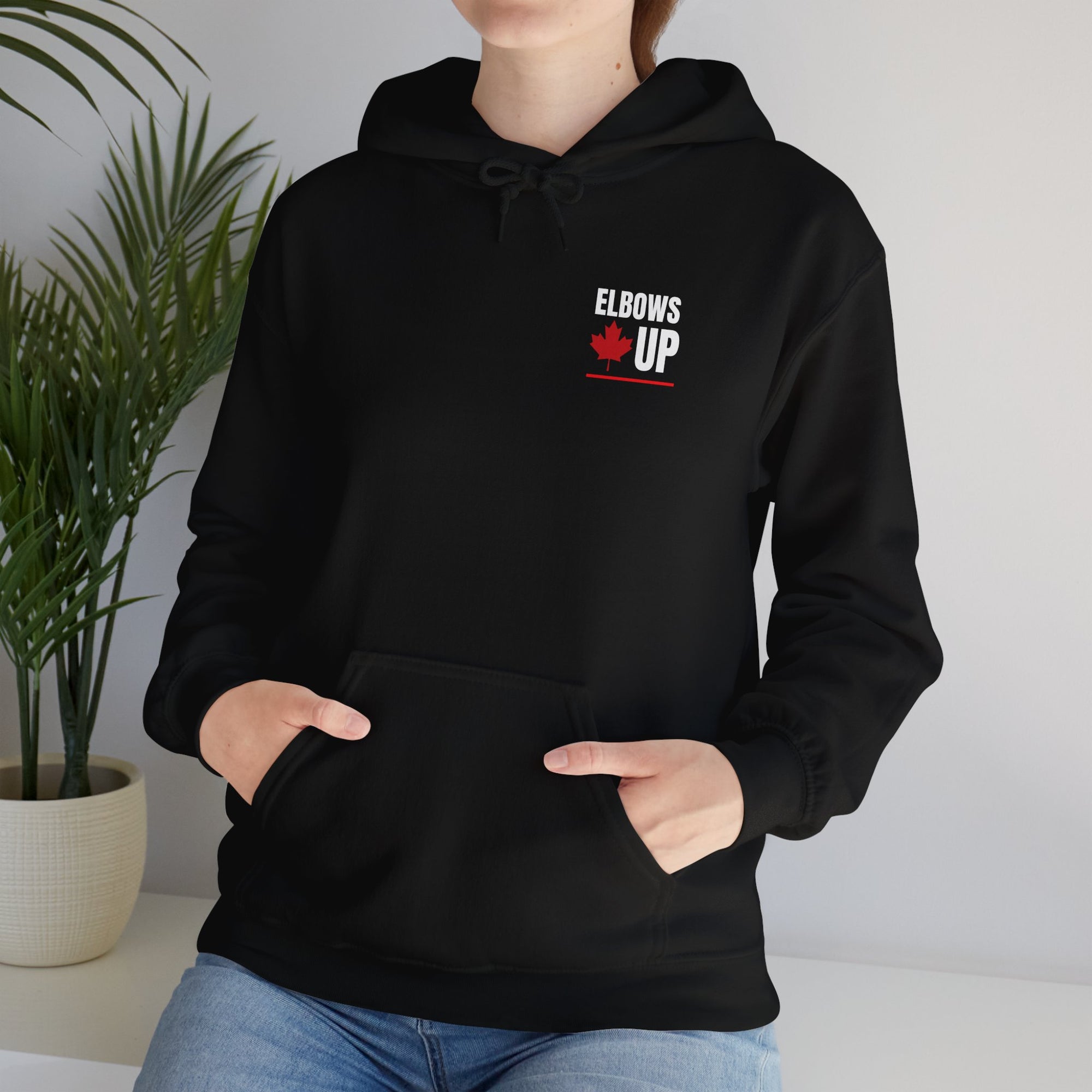 Elbows Up! (Badge) Hoodie