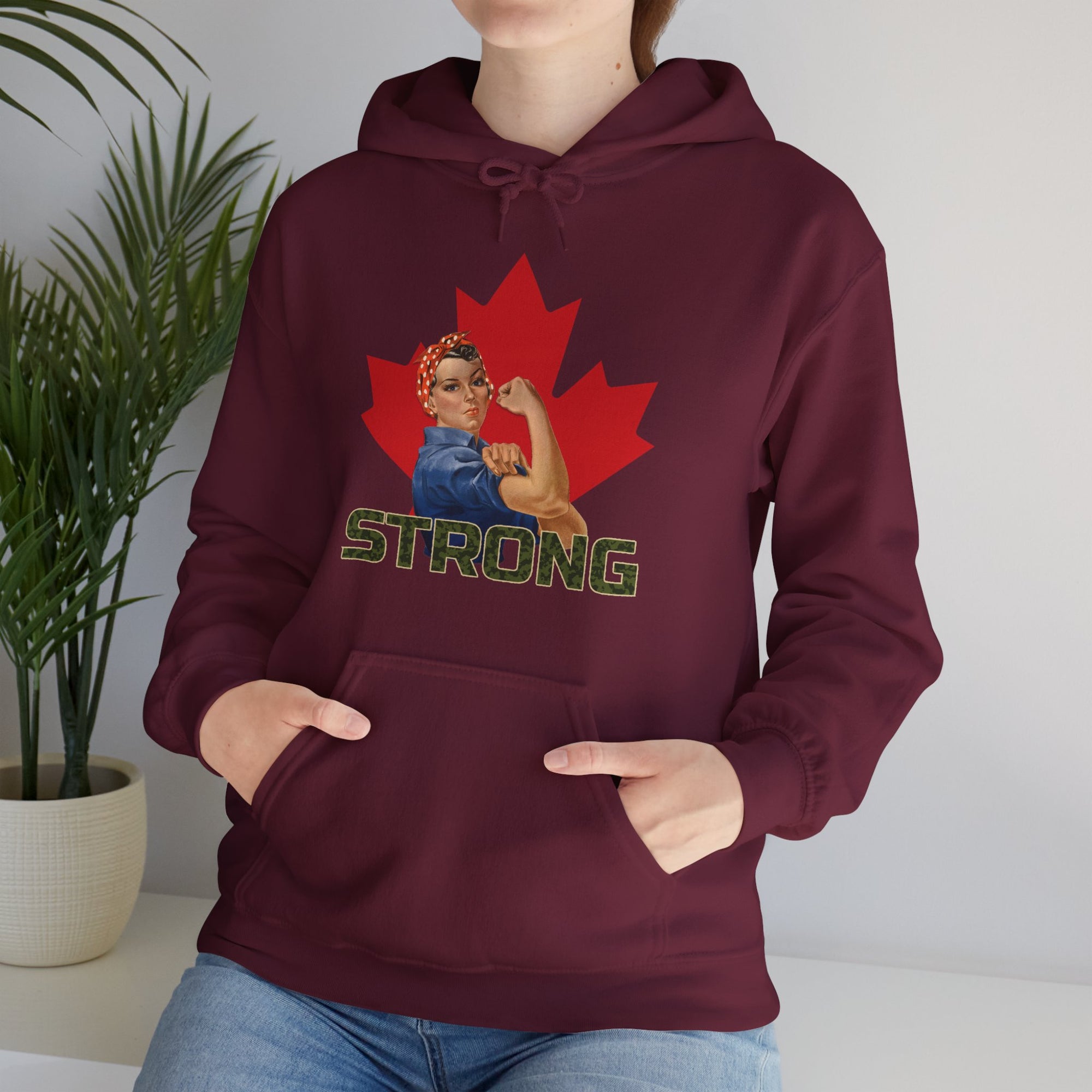 Canada Strong Woman Hoodie