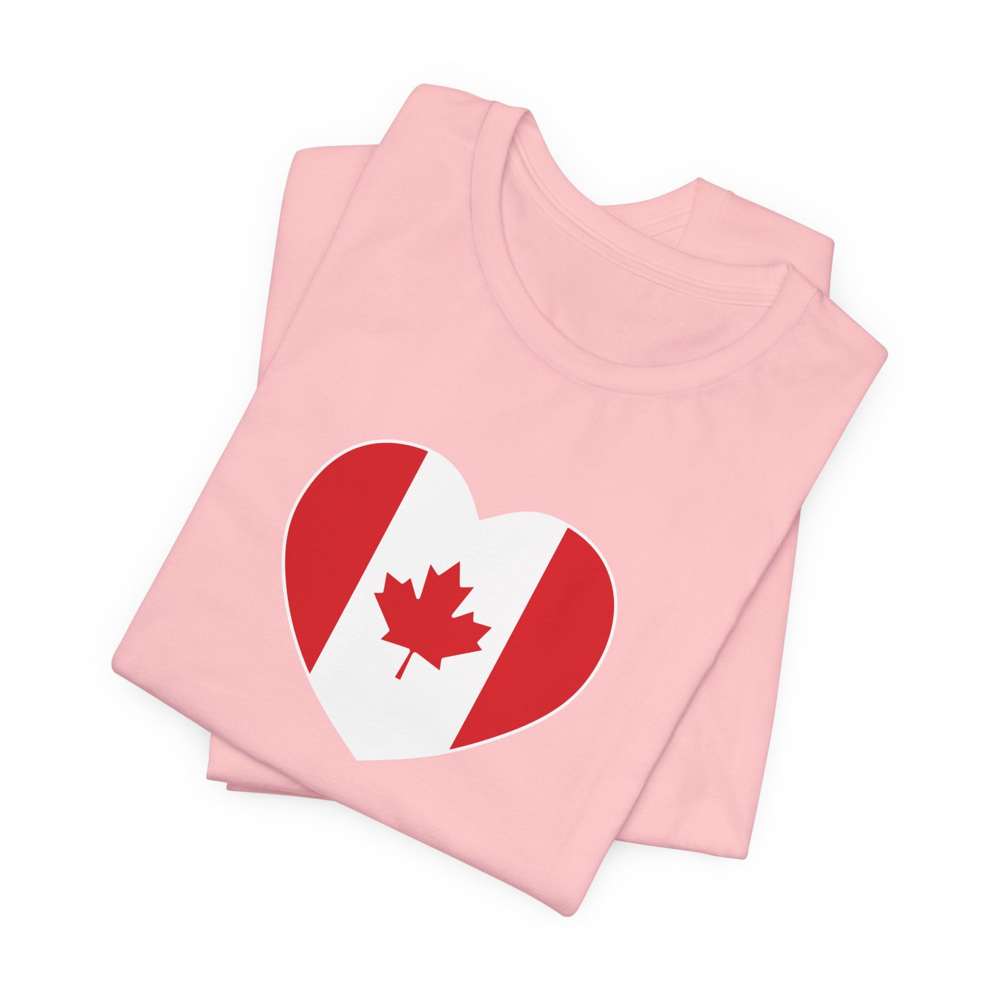 Canada Flag Heart T-Shirt