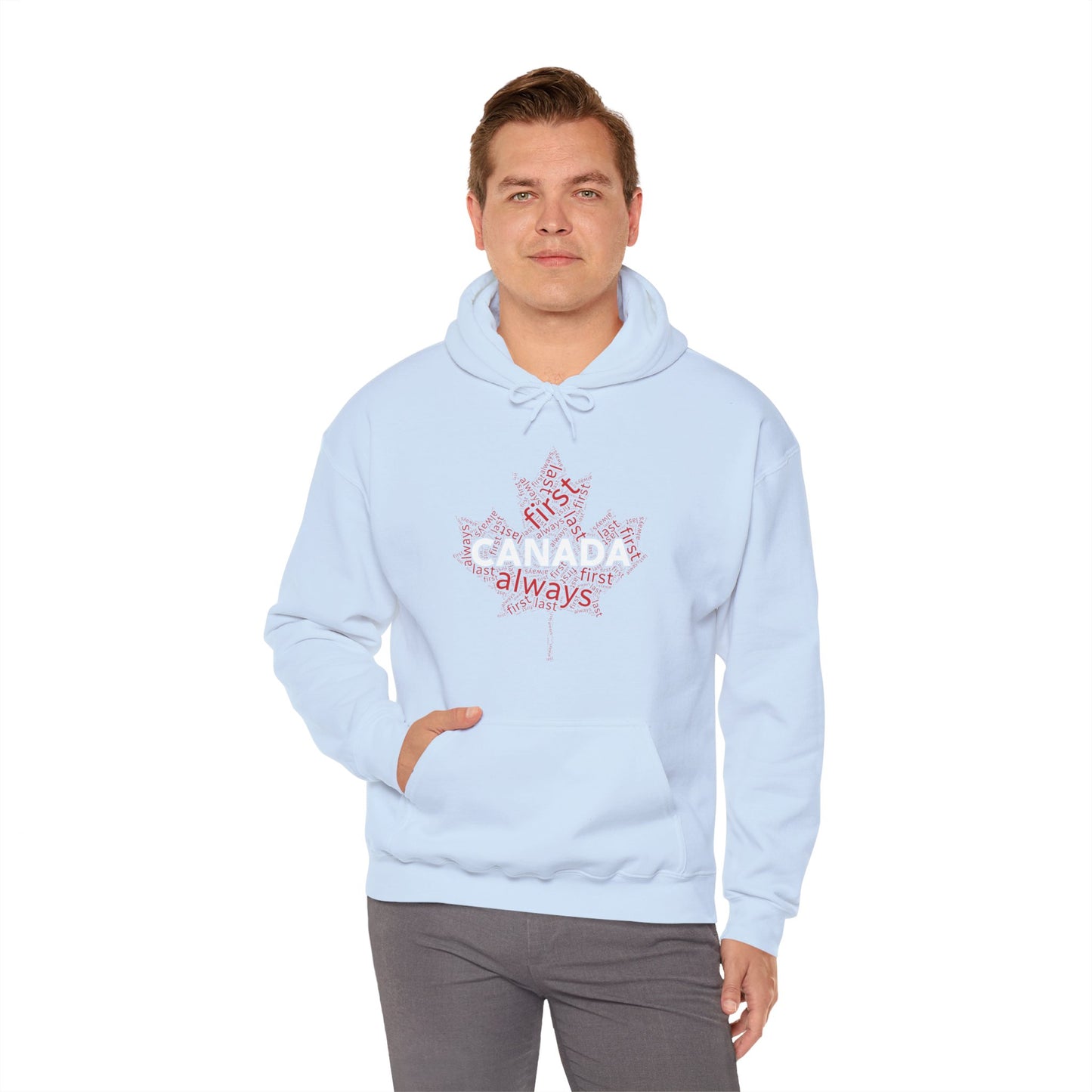 Canada First, Last, Always Wordcloud Hoodie | Unisex