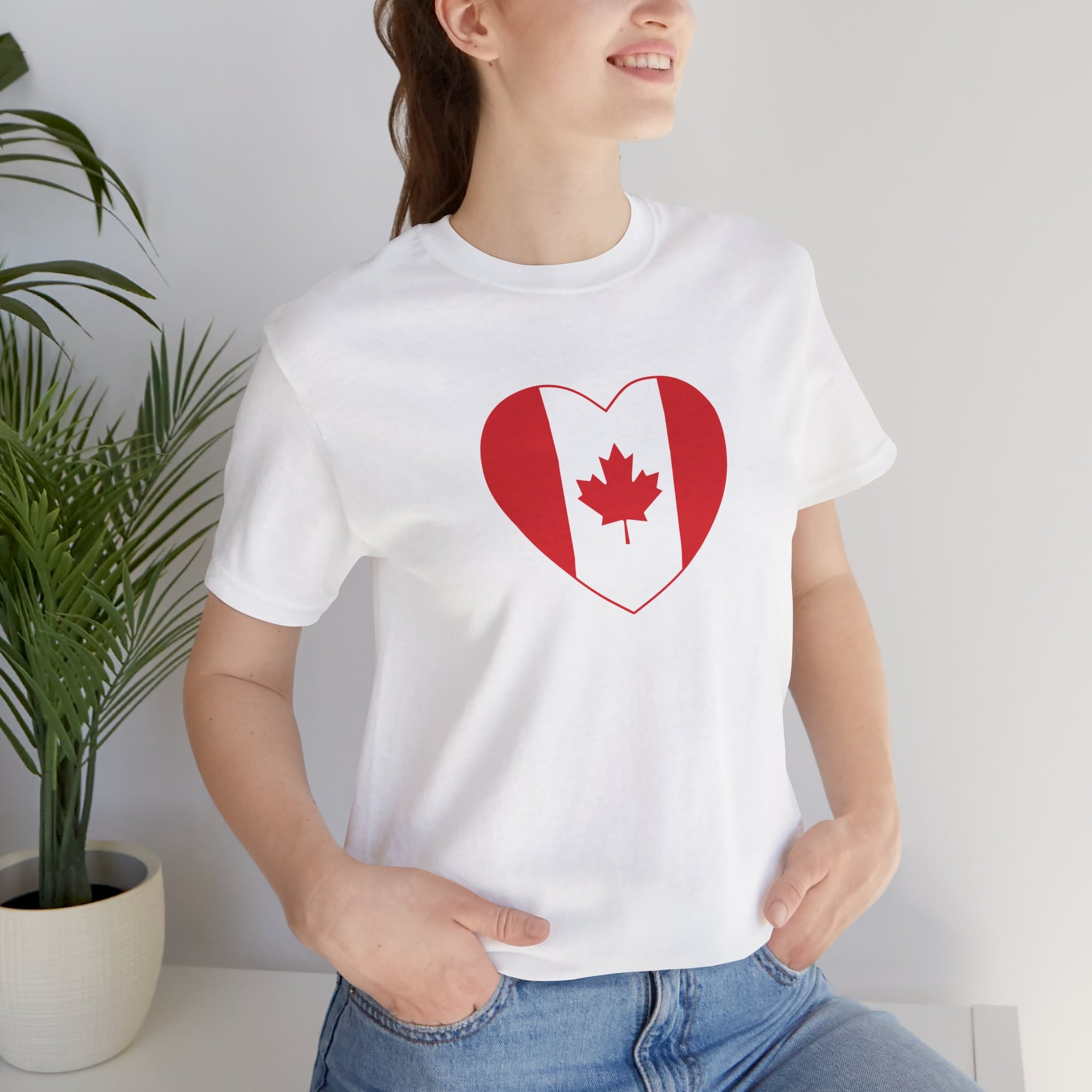 Canada Flag Heart T-Shirt