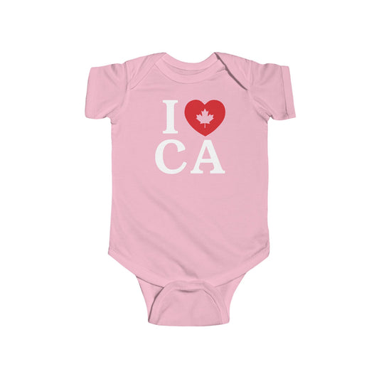 I Love Canada Baby Onesie