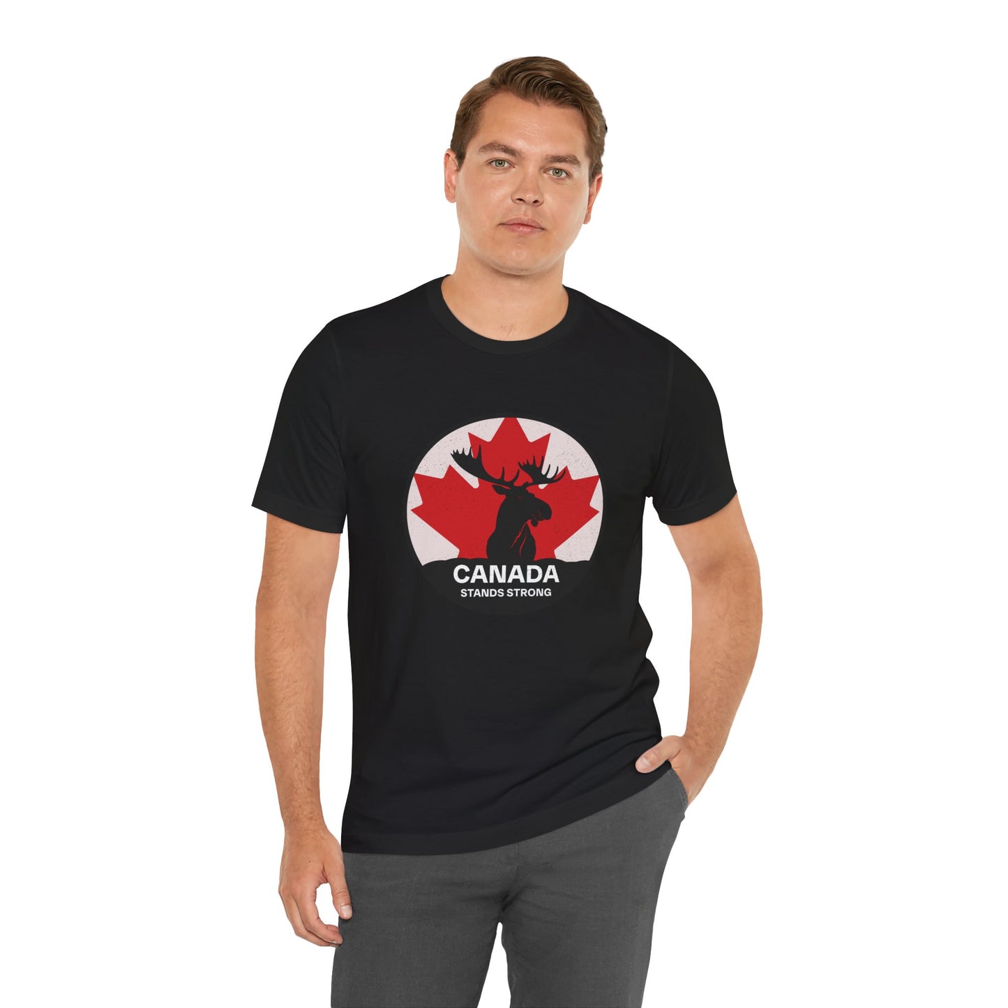 Canada Stands Strong (Moose) T-Shirt | Unisex