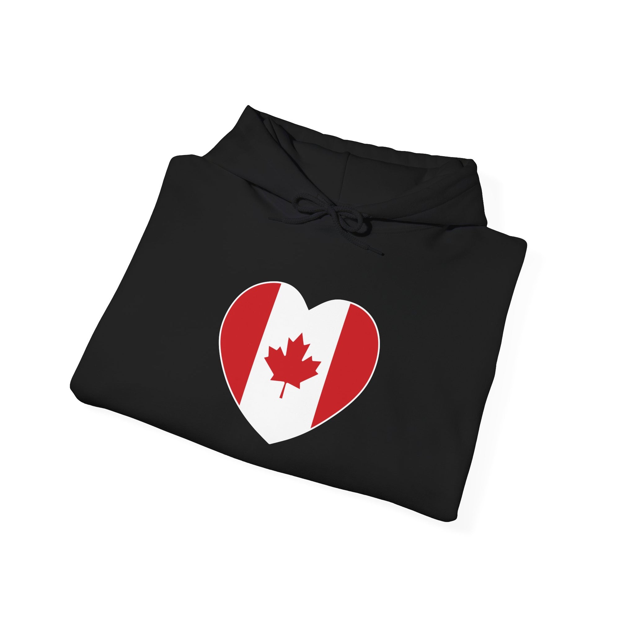 Canada Flag Heart Hoodie
