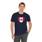 Canada Flag Heart T-Shirt